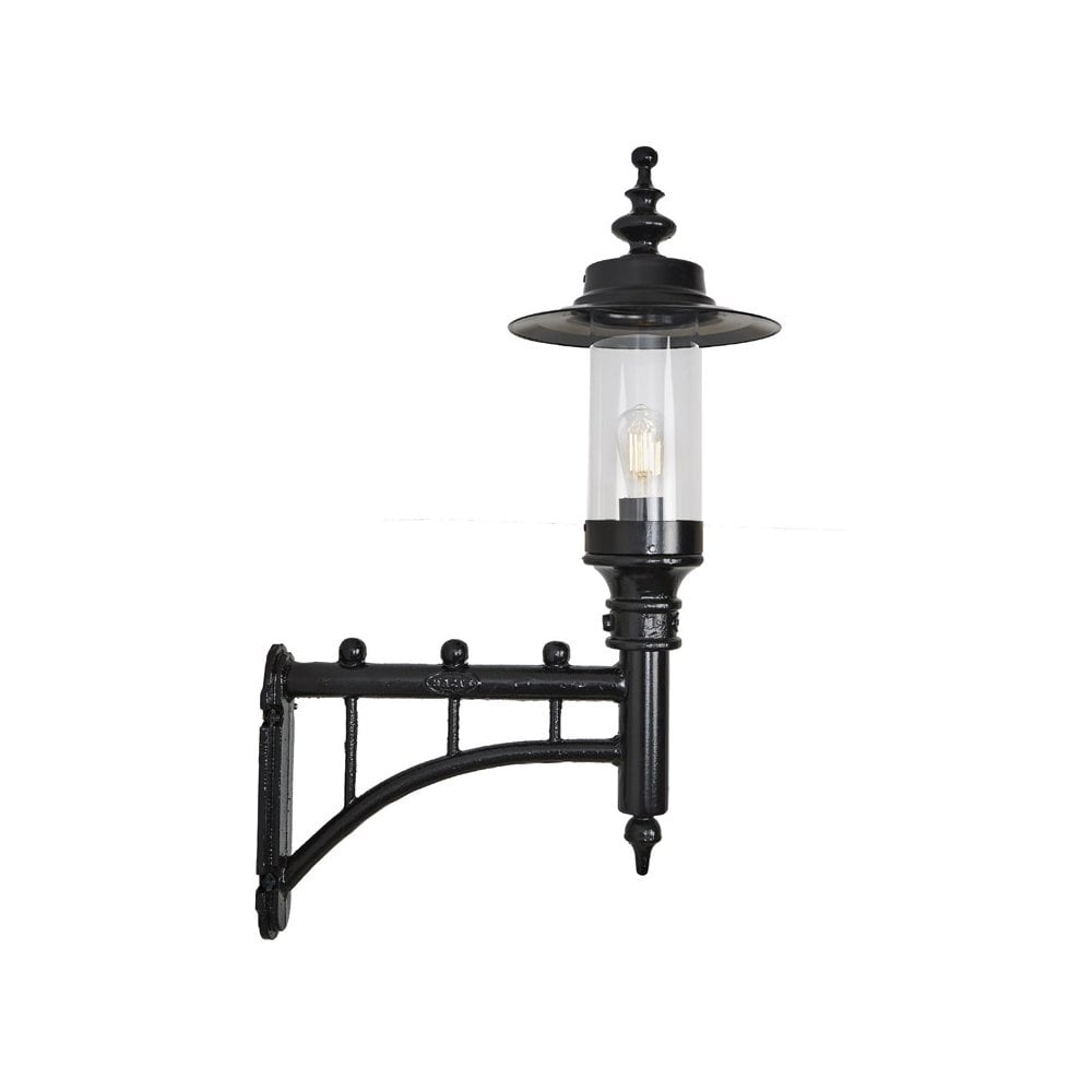 Harte Georgian Style 0.94m Wall Light - Cast Iron & Steel