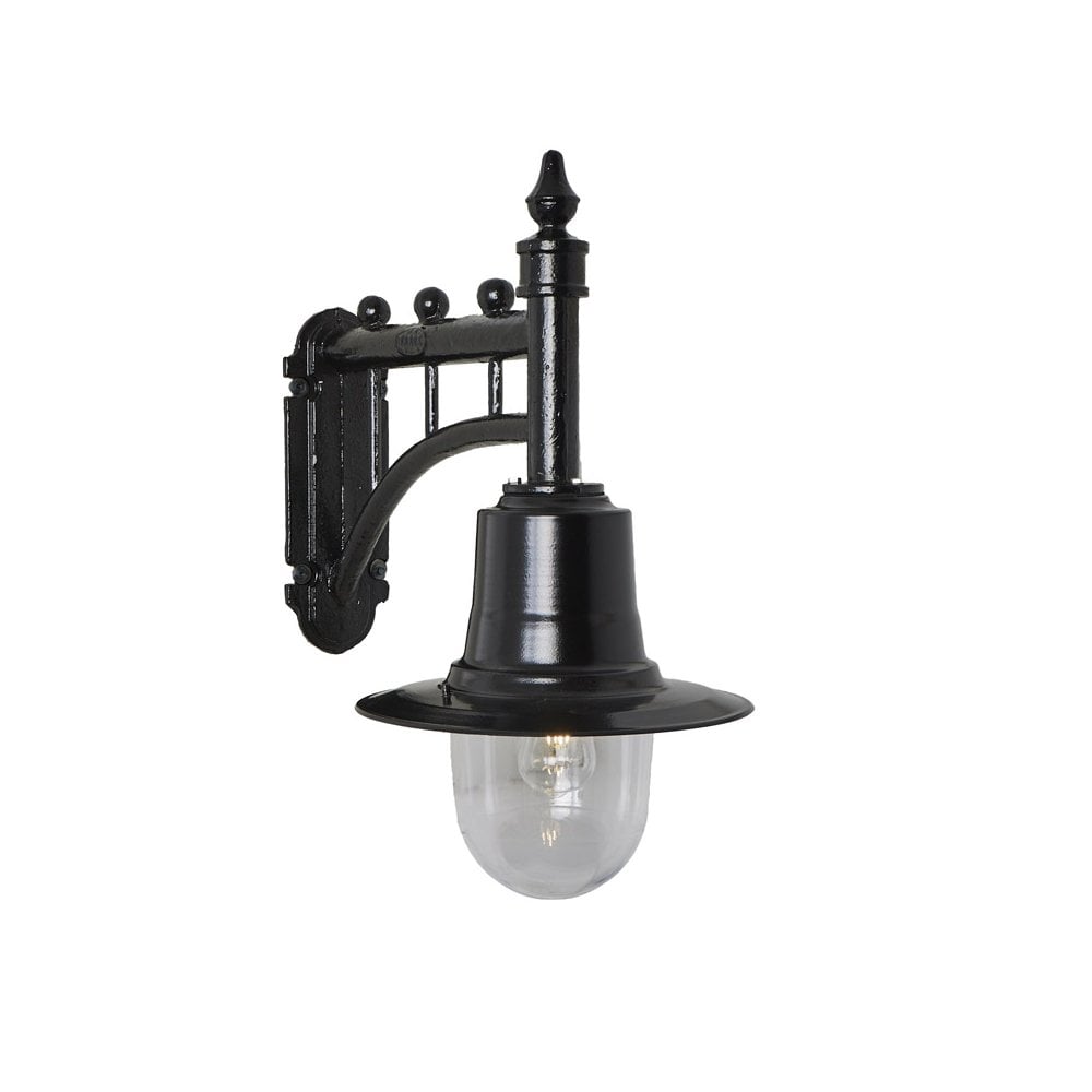 Harte Classic Railway Style 0.62m Wall Light - Cast Iron & Steel
