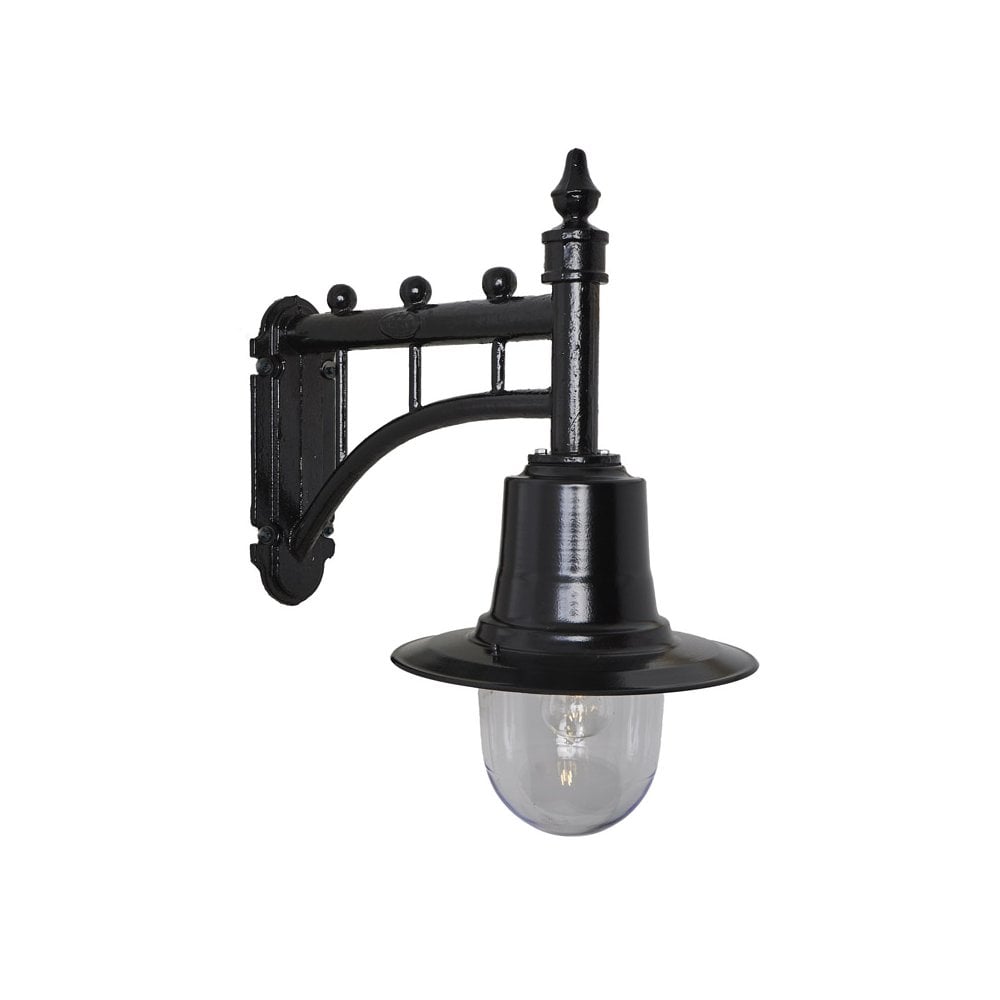 Harte Classic Railway Style 0.62m Wall Light - Cast Iron & Steel