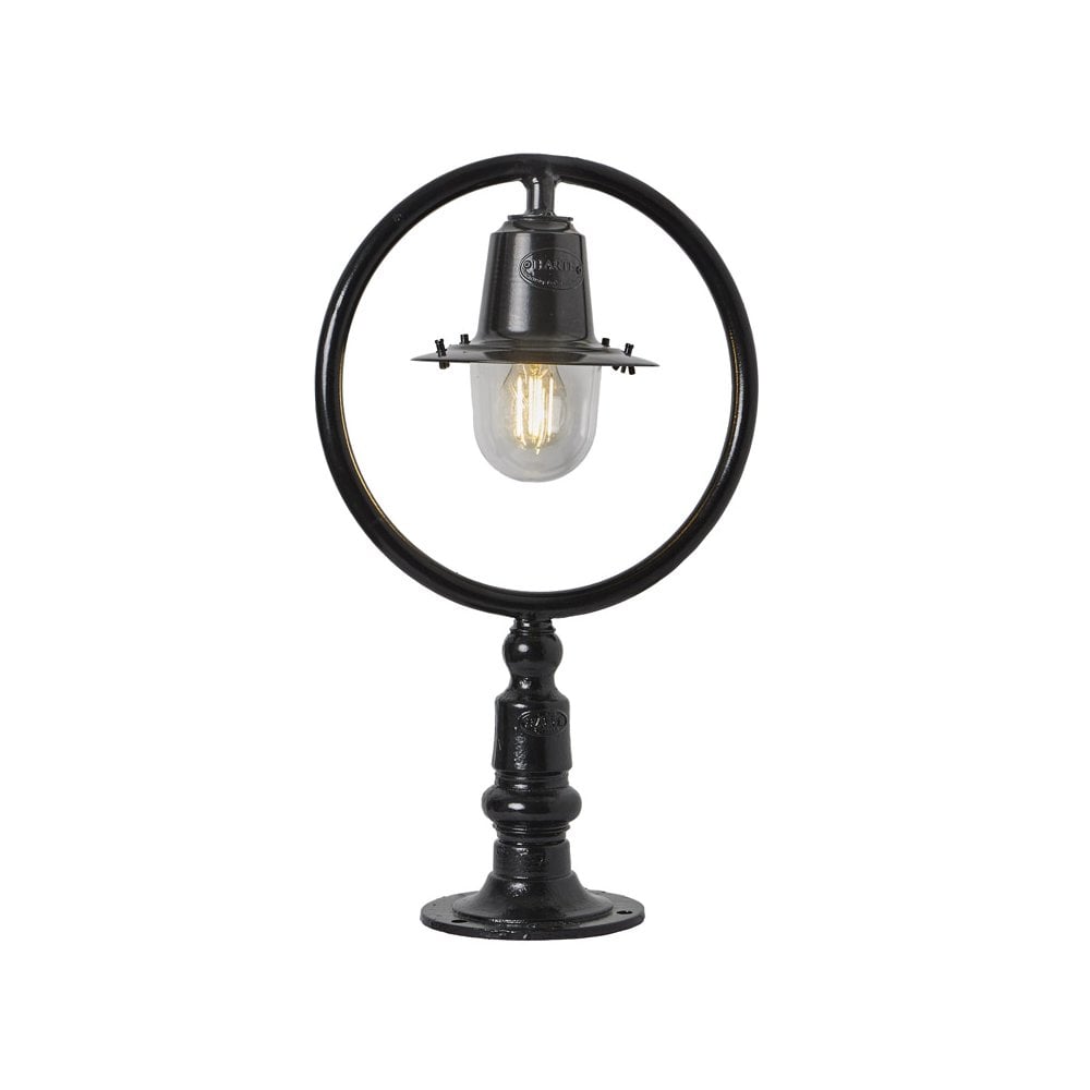 Harte Classic Railway Style 0.59m Pier Light For Flat Piers - Cast Iron & Steel