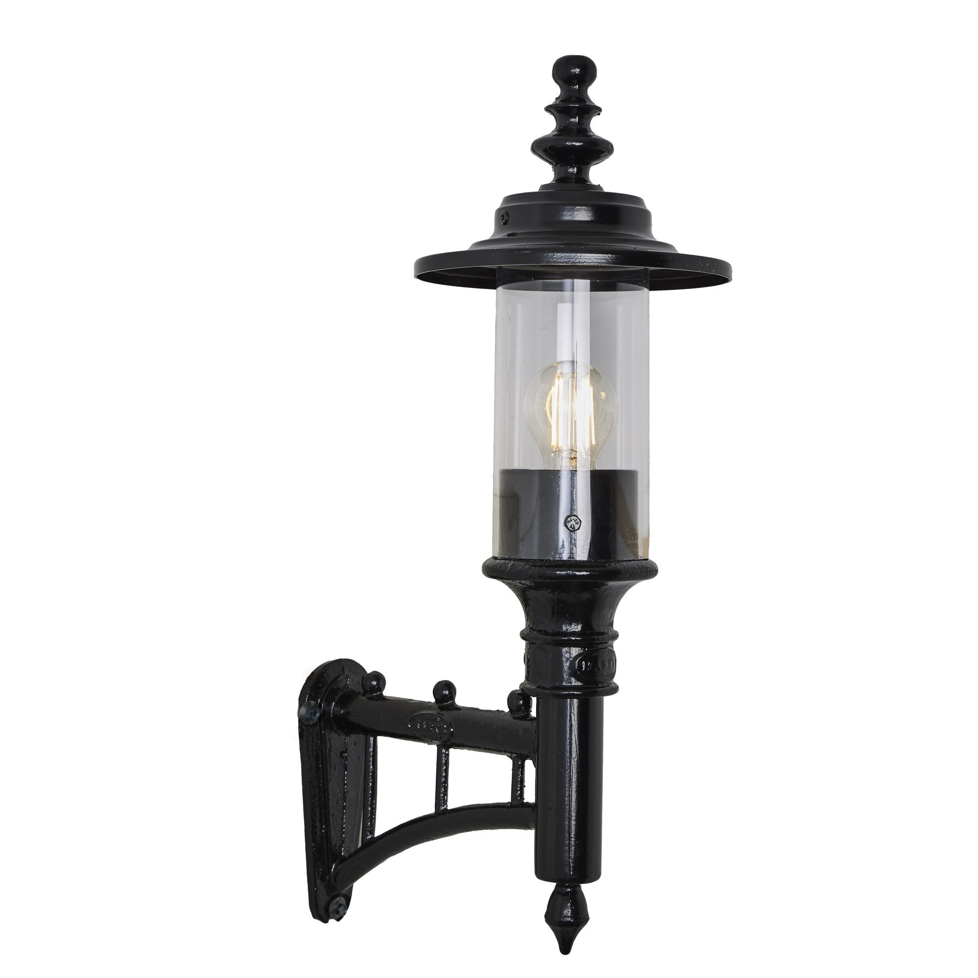 Harte Georgian Style 0.58m Wall Light - Cast Iron & Steel