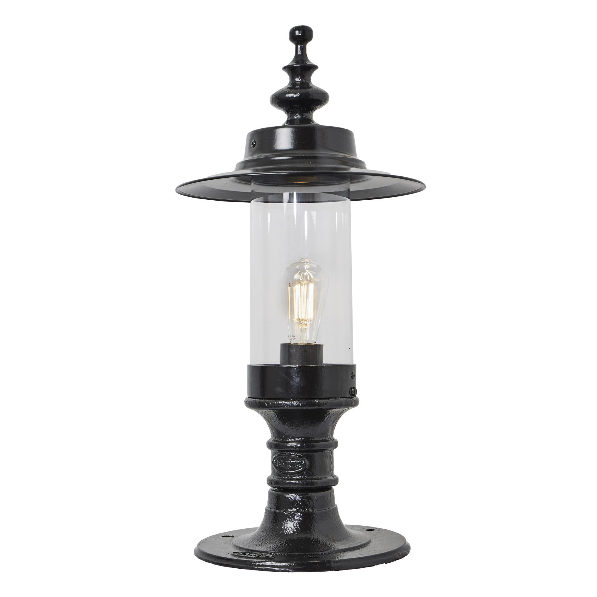 Harte Georgian Style 0.65m Pier Light For Flat Piers - Cast Iron & Steel