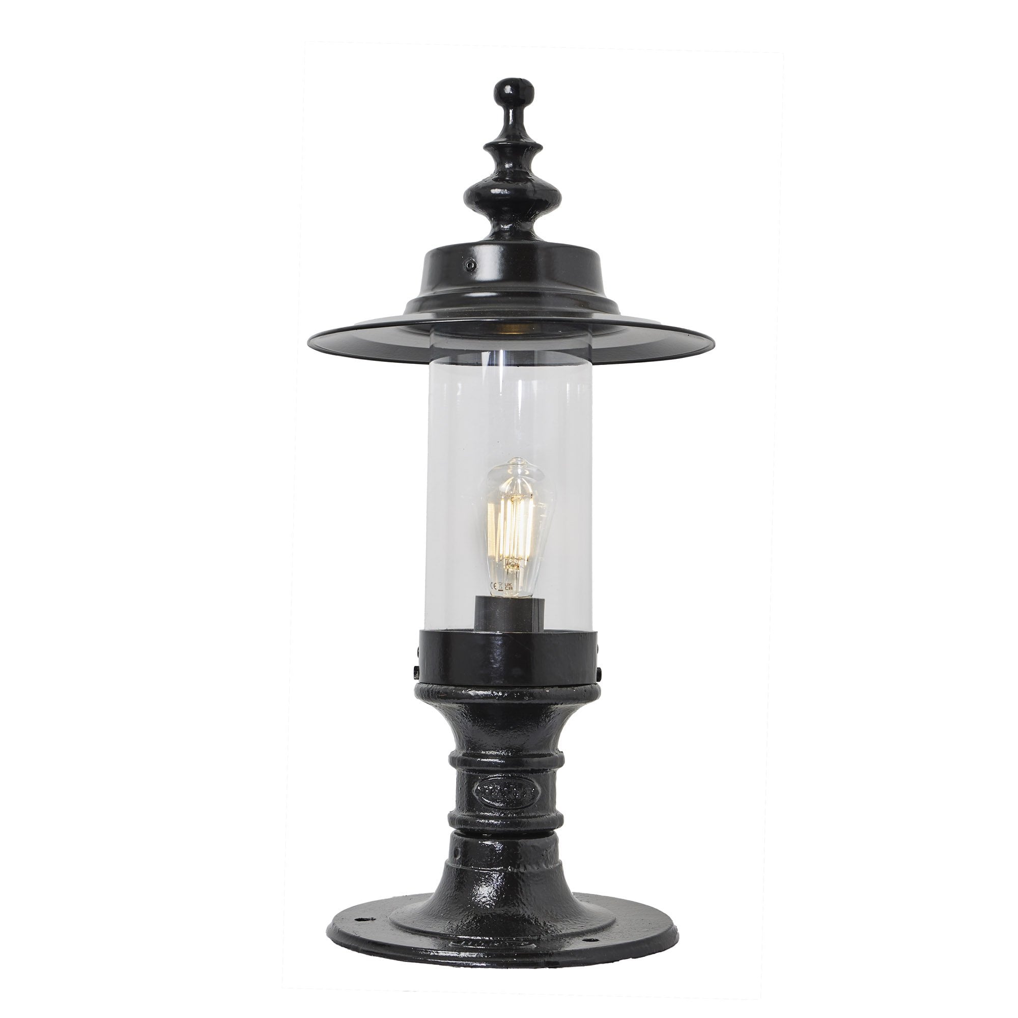 Harte Georgian Style 0.65m Pier Light For Flat Piers - Cast Iron & Steel
