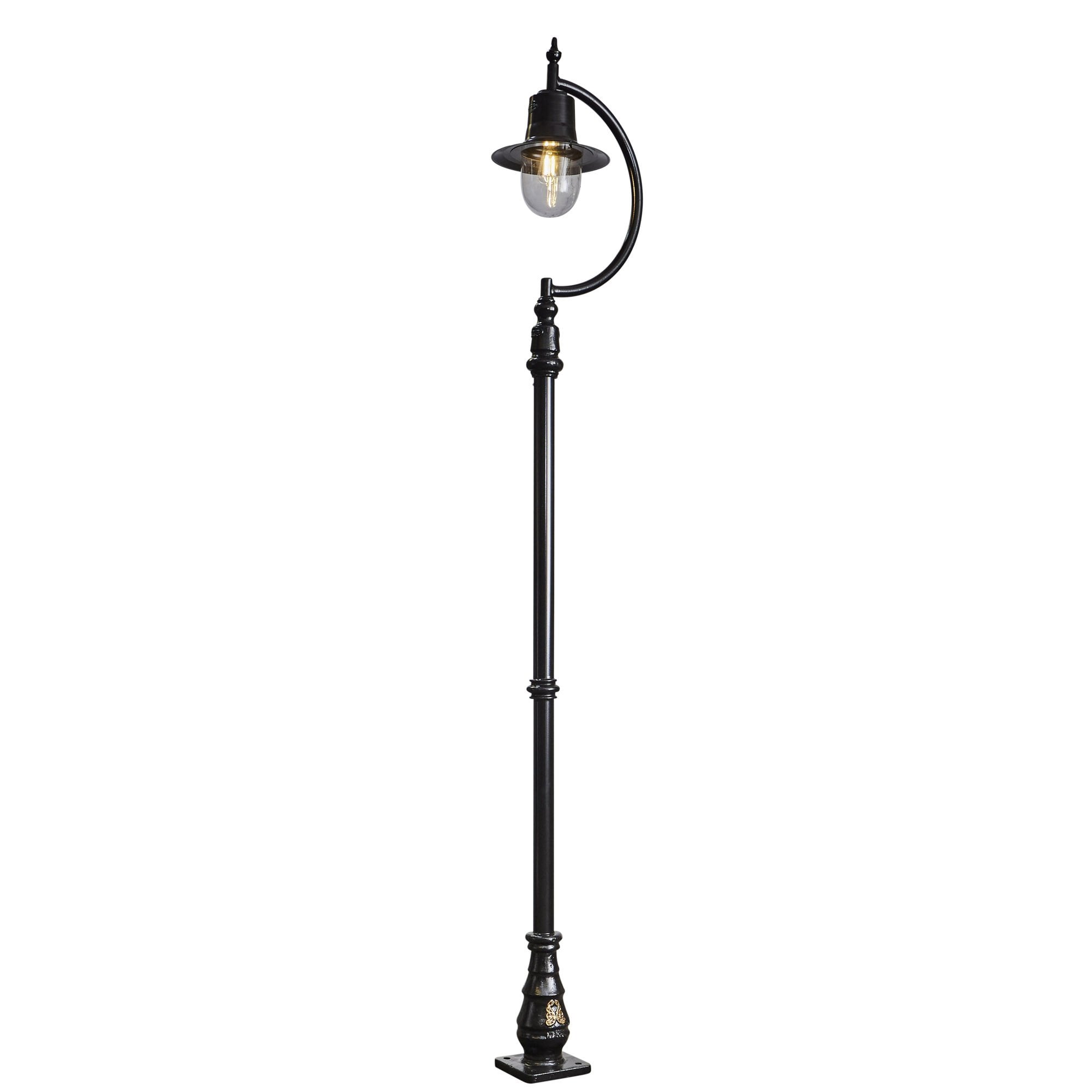 Harte Vintage Tear Drop 2.8m Lamp Post - Cast Iron & Steel