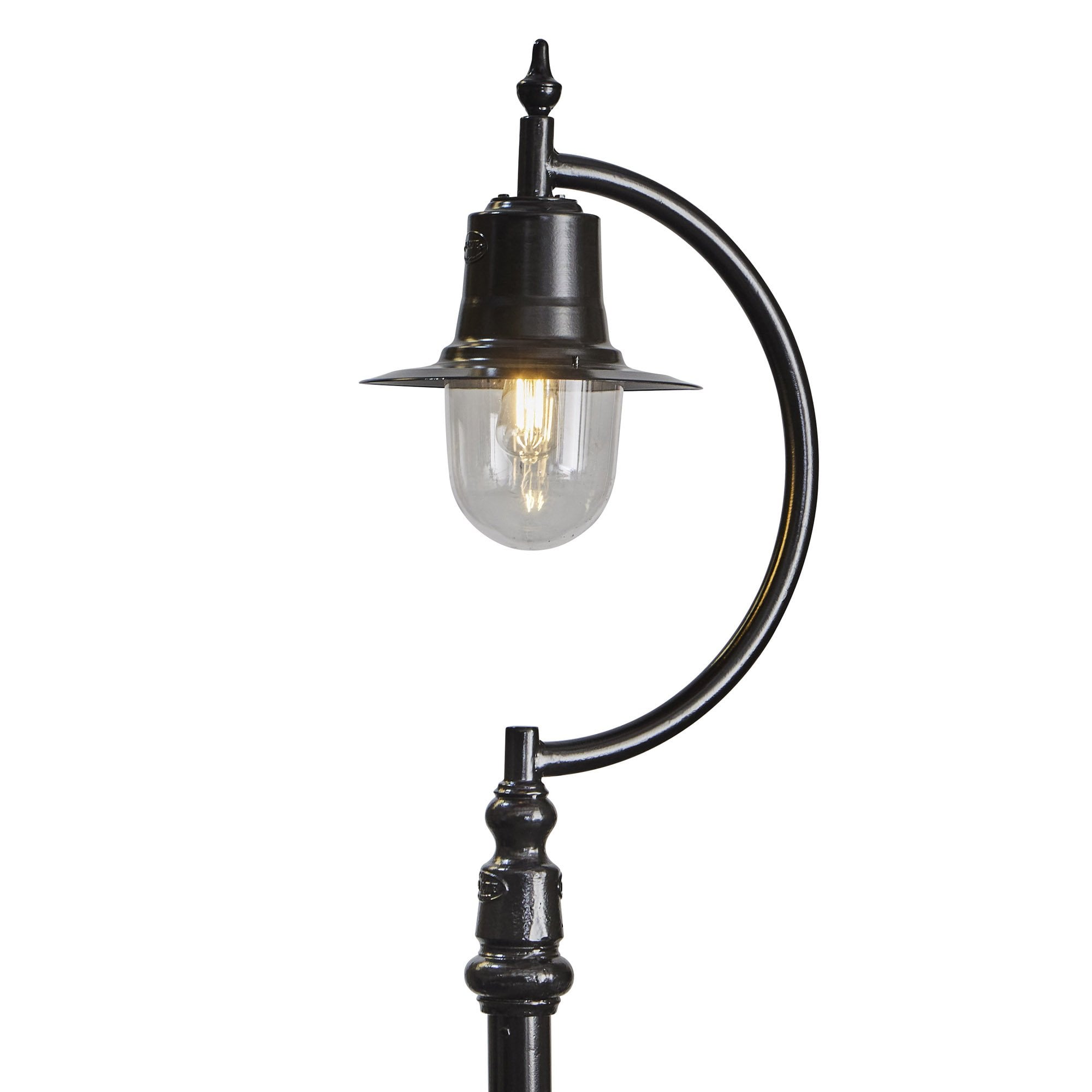 Harte Vintage Tear Drop 2.5m Lamp Post - Cast Iron & Steel