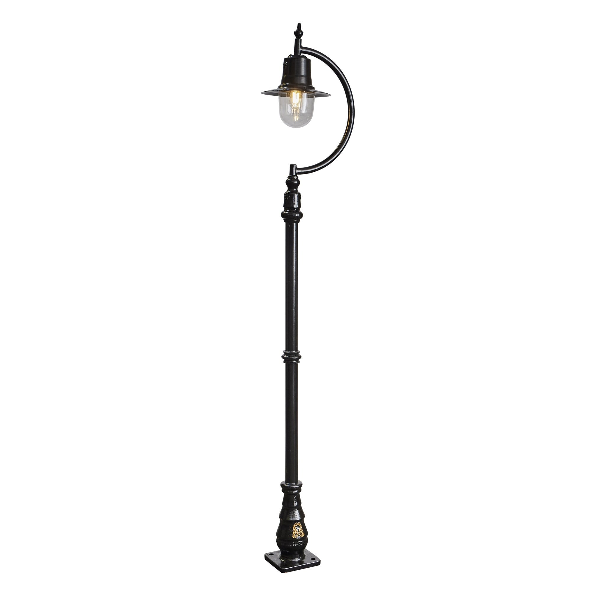 Harte Vintage Tear Drop 2.5m Lamp Post - Cast Iron & Steel