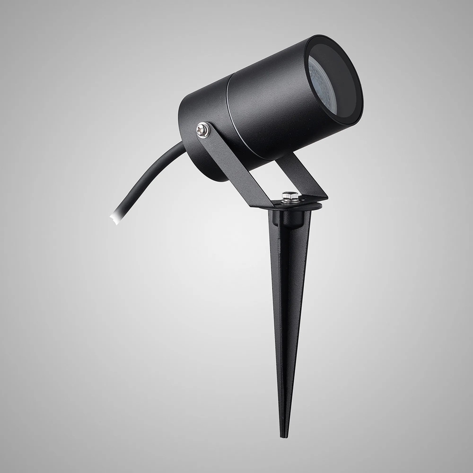 Mantra Quebec IP65 GU10 Spike/Wall Light - Black