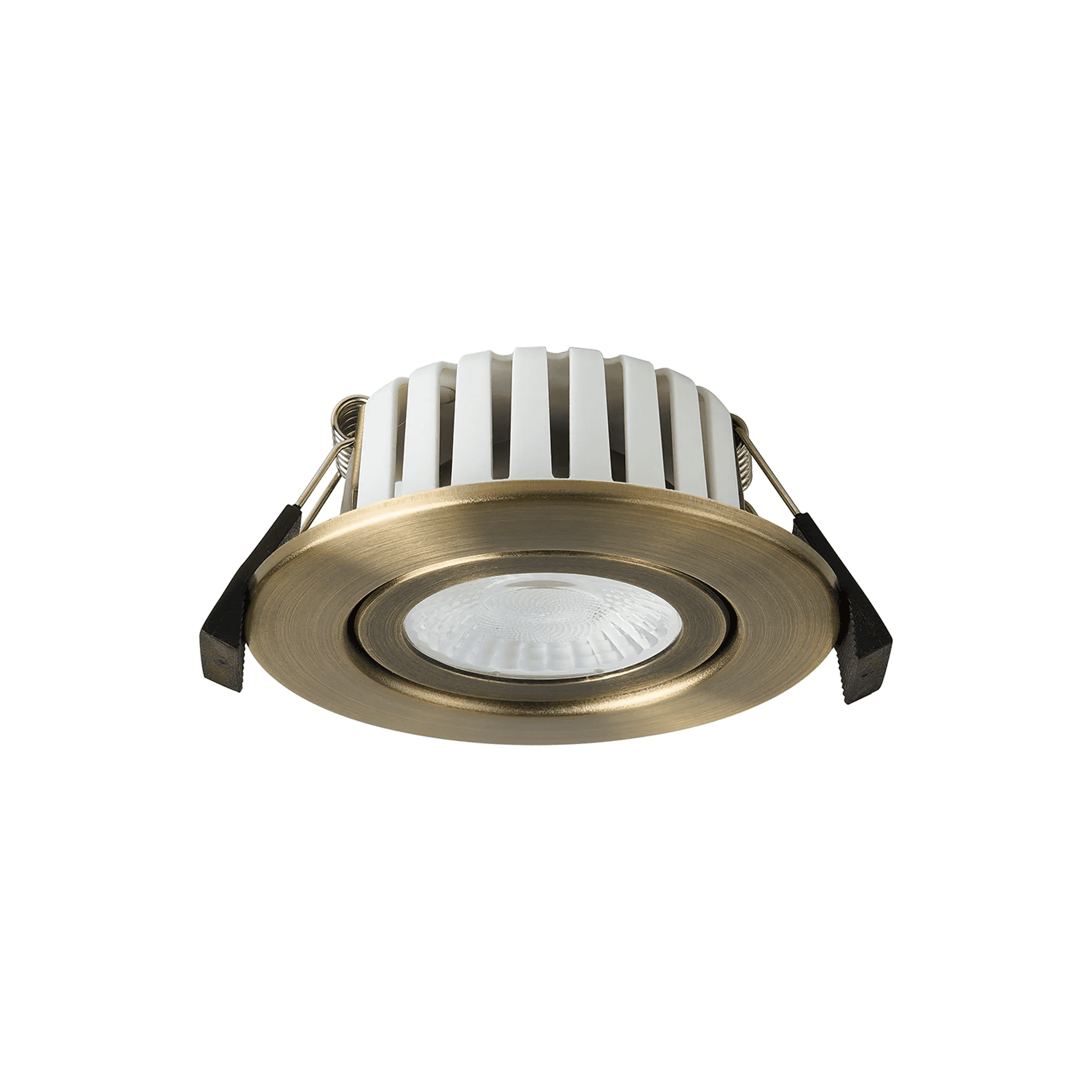 Fabula Mulgrave CCT LED Adjustable Downlight - IP65 Fire Rated - Antique Brass