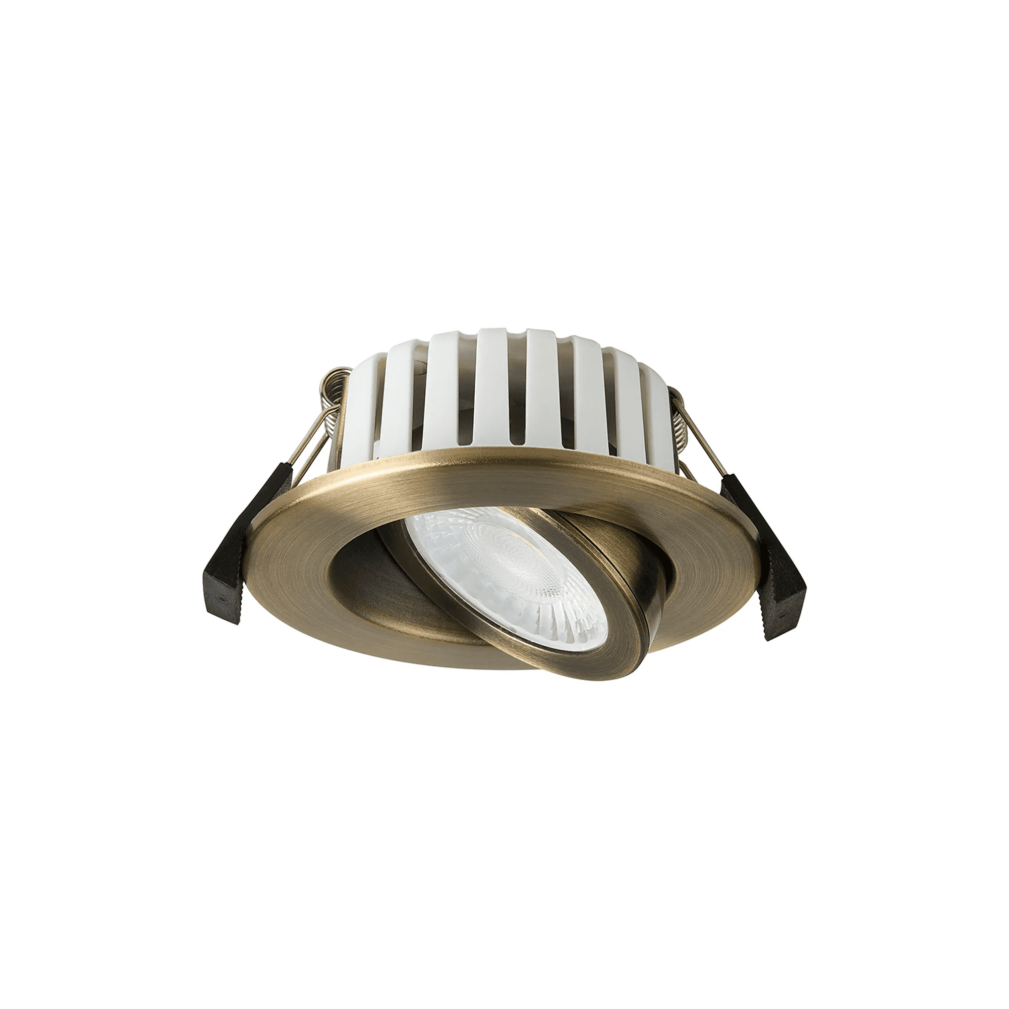 Fabula Mulgrave CCT LED Adjustable Downlight - IP65 Fire Rated - Antique Brass
