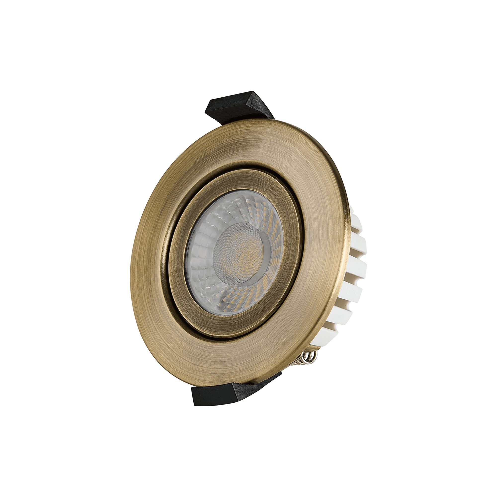 Fabula Mulgrave CCT LED Adjustable Downlight - IP65 Fire Rated - Antique Brass