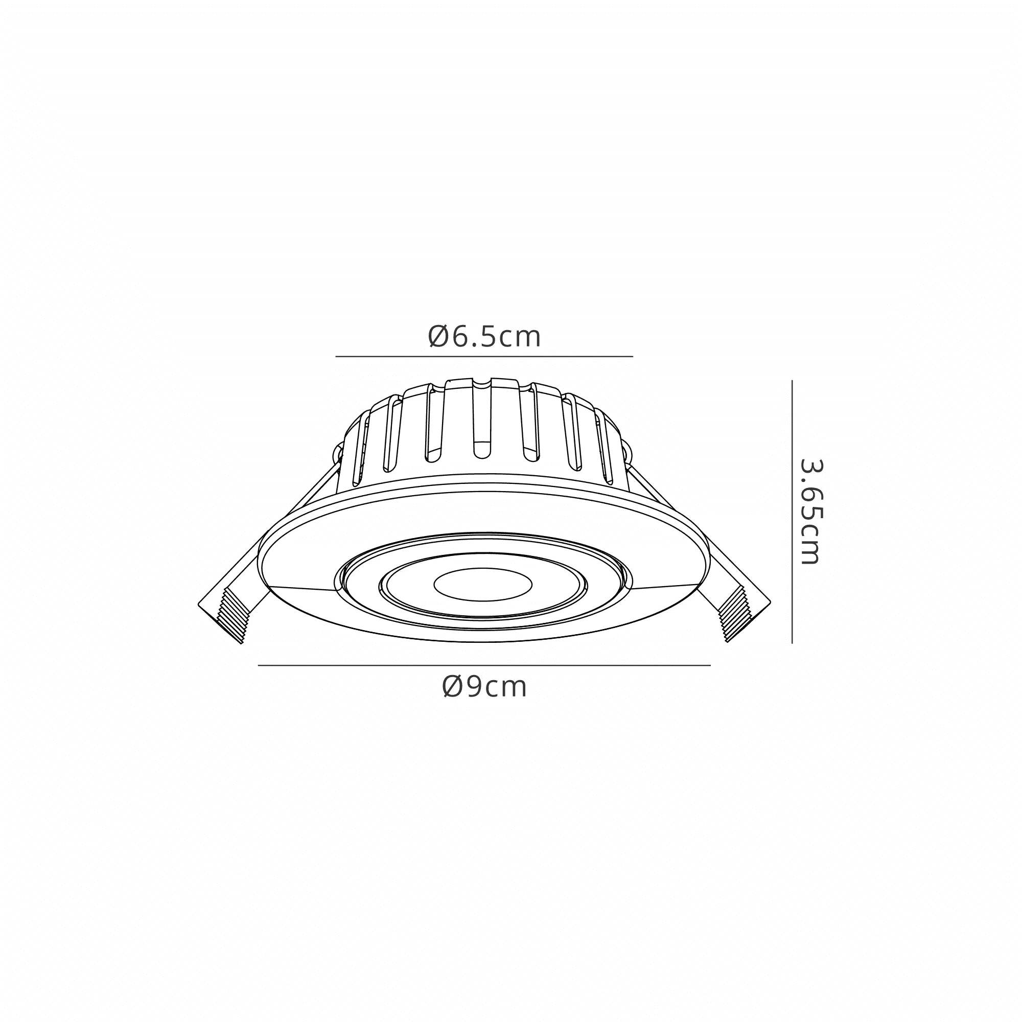 Fabula Mulgrave CCT LED Adjustable Downlight - IP65 Fire Rated - Antique Brass