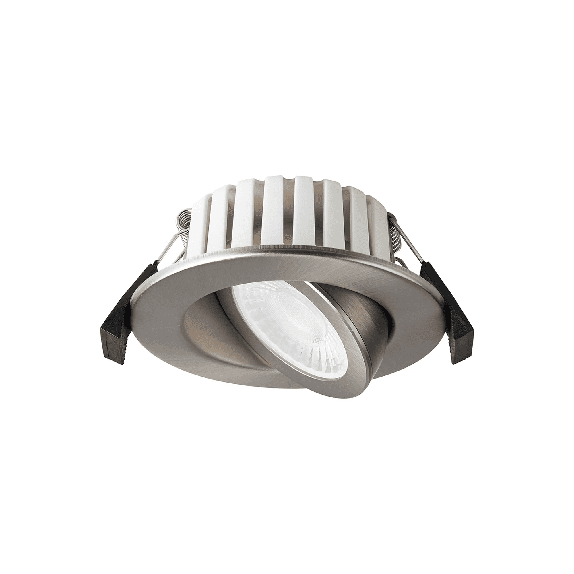 Fabula Mulgrave CCT LED Adjustable Downlight - IP65 Fire Rated - Brushed Nickel