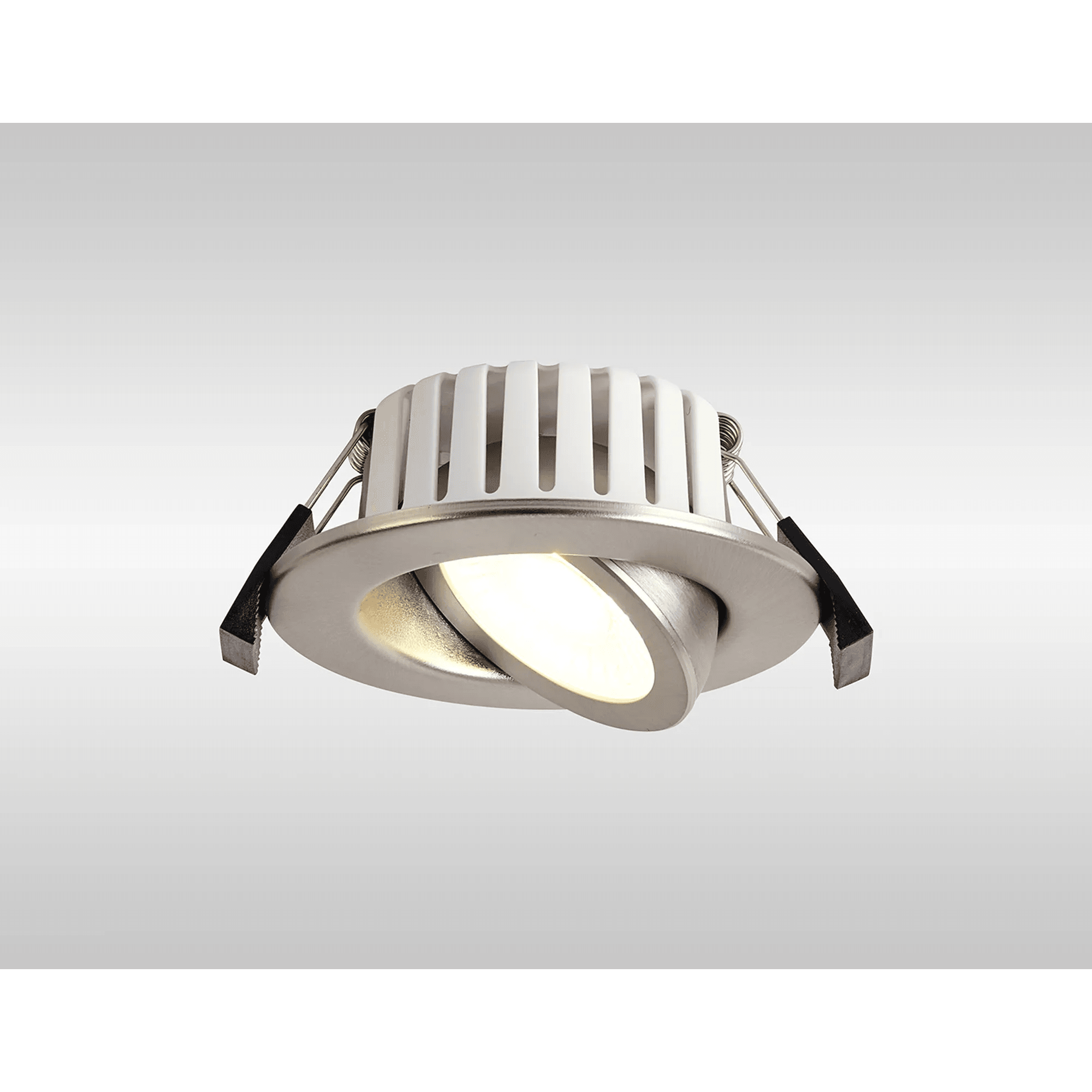 Fabula Mulgrave CCT LED Adjustable Downlight - IP65 Fire Rated - Brushed Nickel
