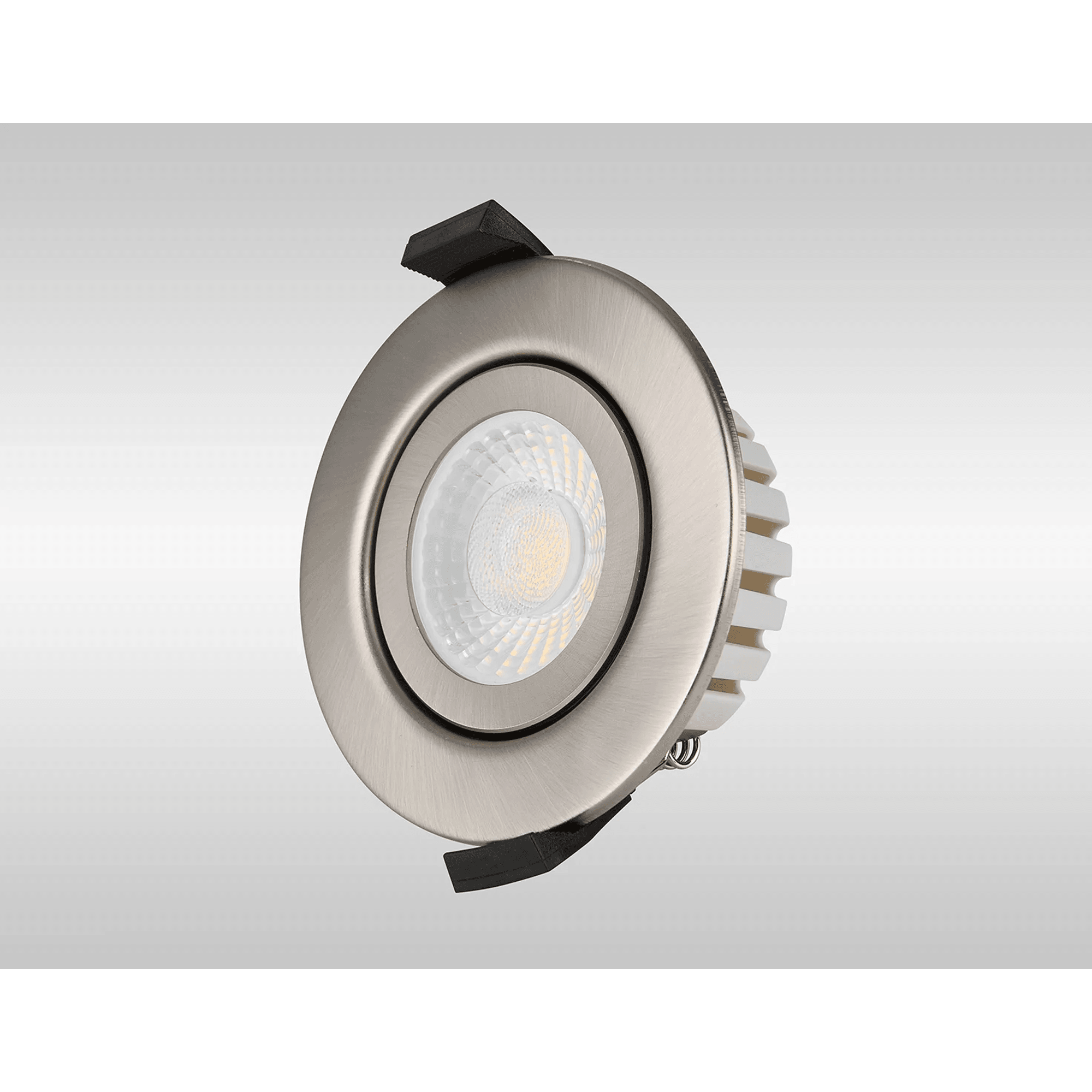 Fabula Mulgrave CCT LED Adjustable Downlight - IP65 Fire Rated - Brushed Nickel