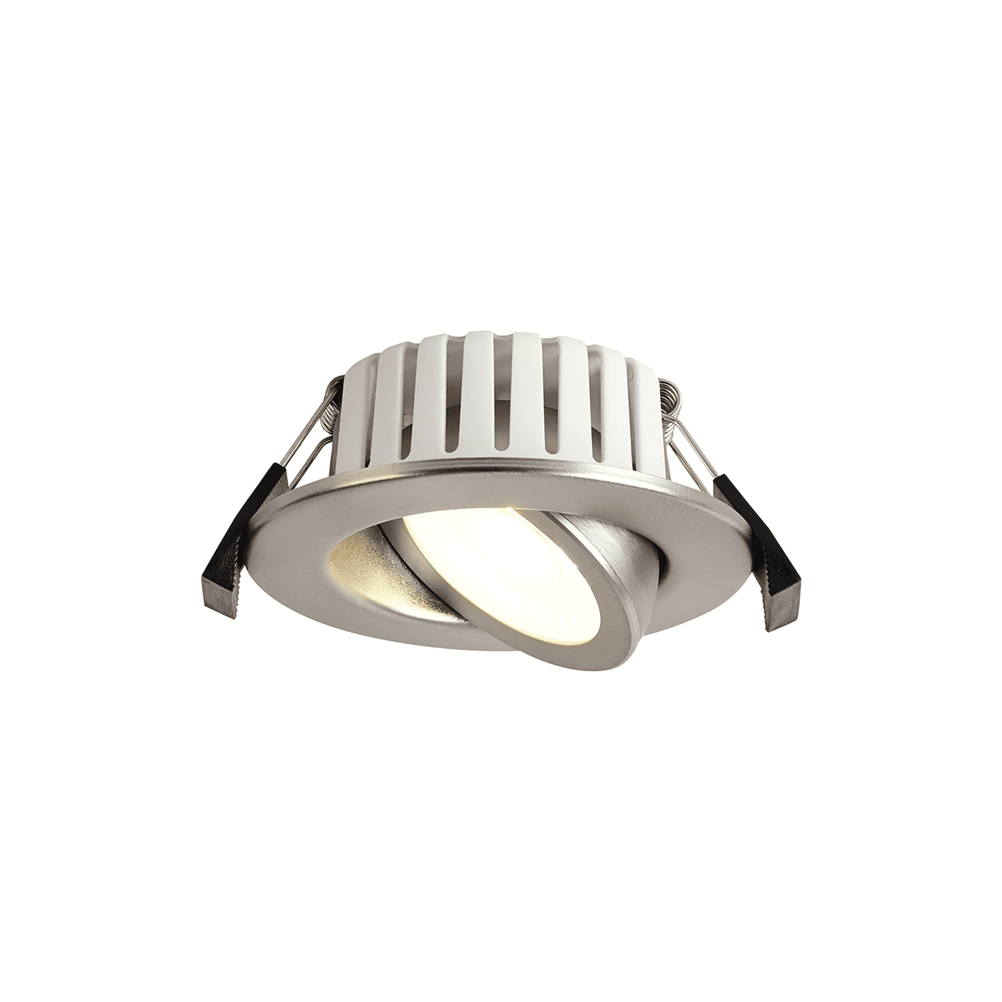 Fabula Mulgrave CCT LED Adjustable Downlight - IP65 Fire Rated - Brushed Nickel