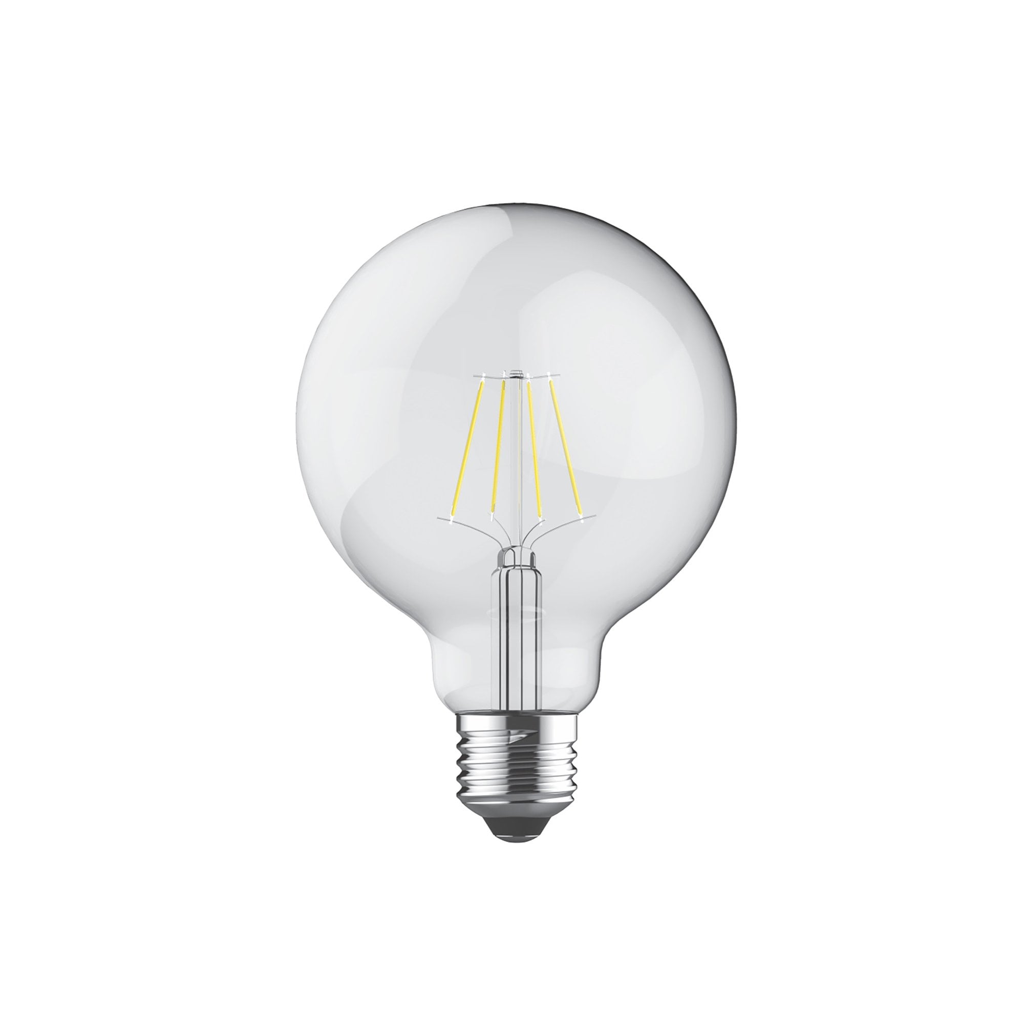 Luxram Classic LED Globe E27 4W - Warm White 2700K - Clear Finish
