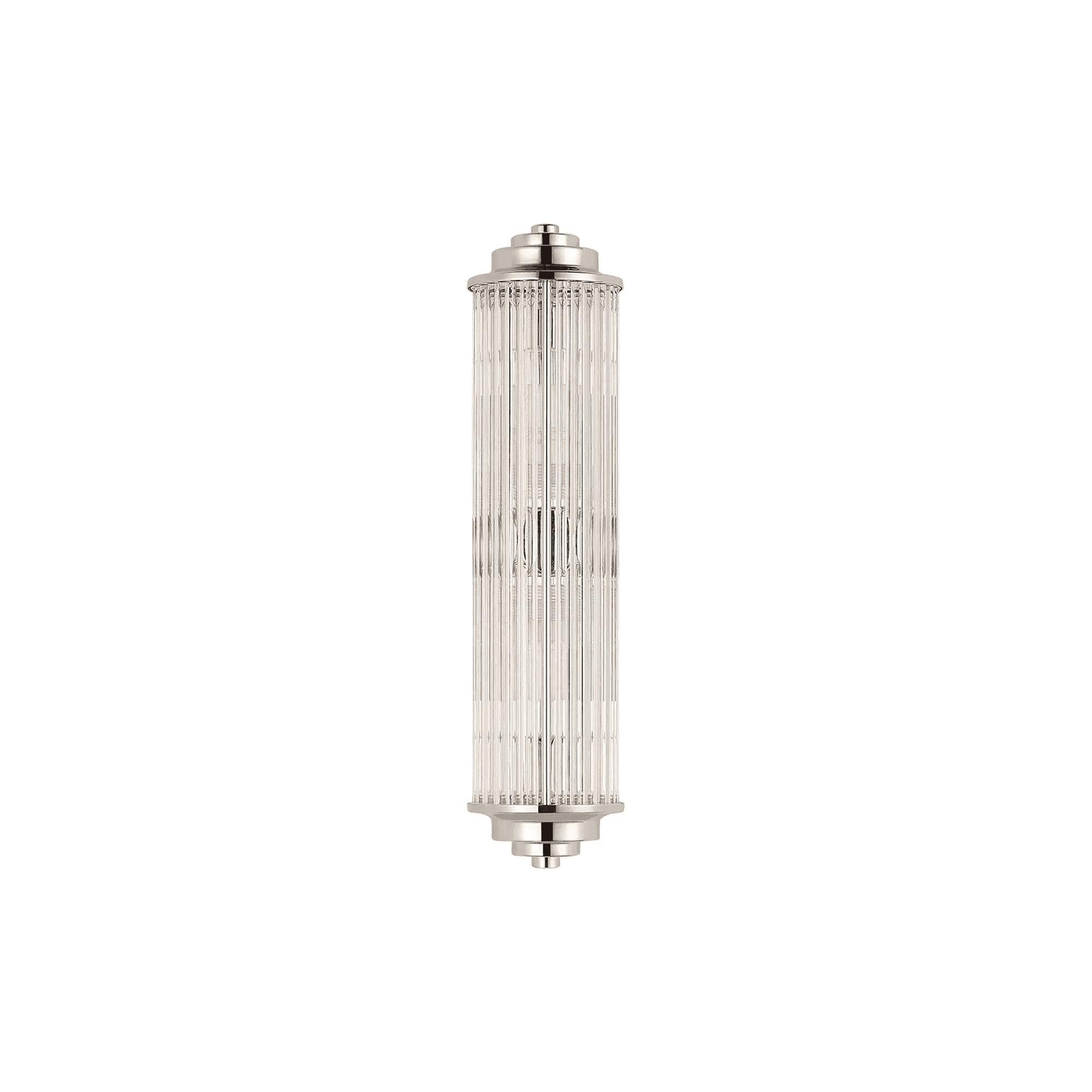 Fabula Wedgewood 2 Light Glass Rod Wall Light G9 IP44 - Polished Nickel