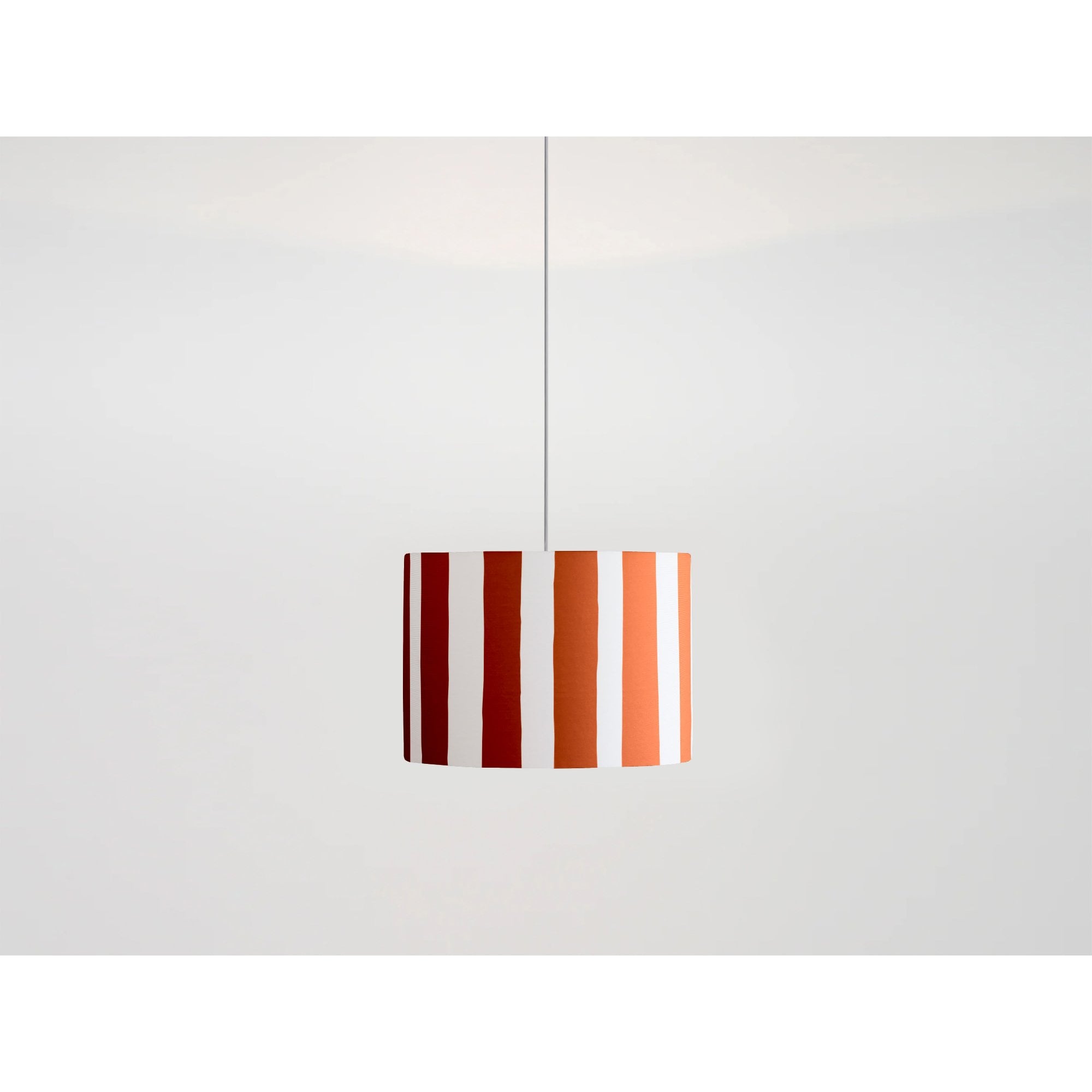 houseof. Small Stripe Print Shade - Peel Orange & White
