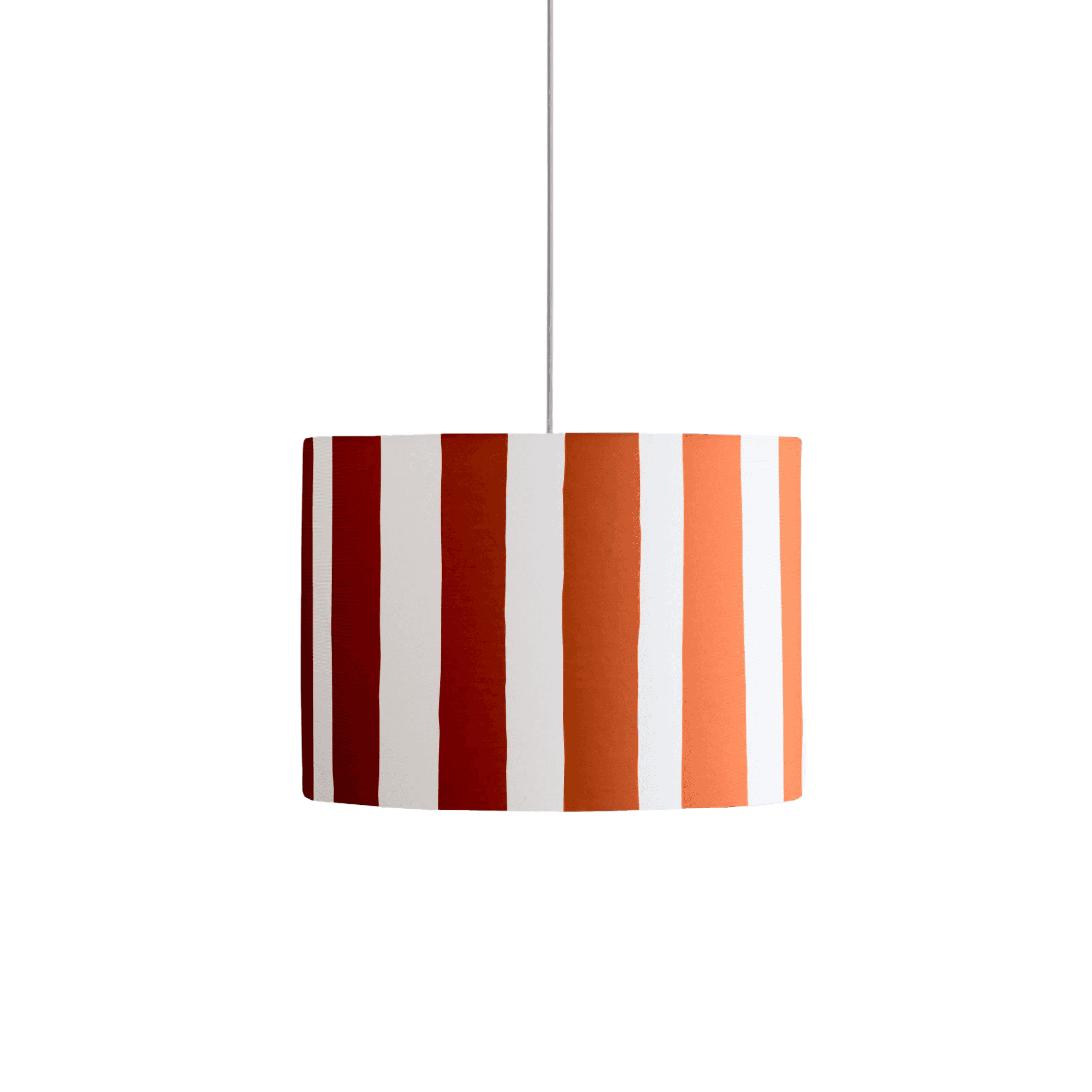 houseof. Small Stripe Print Shade - Peel Orange & White