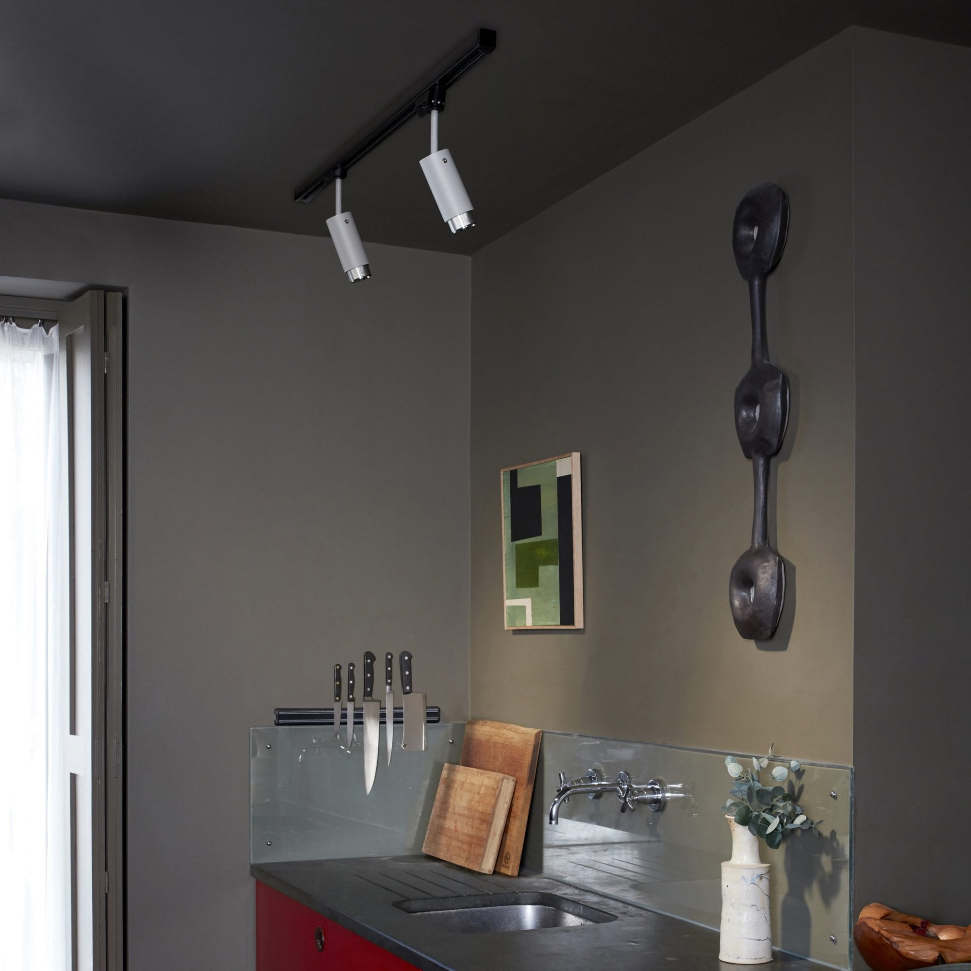 Buster + Punch Exhaust Linear Stone Track Spotlight