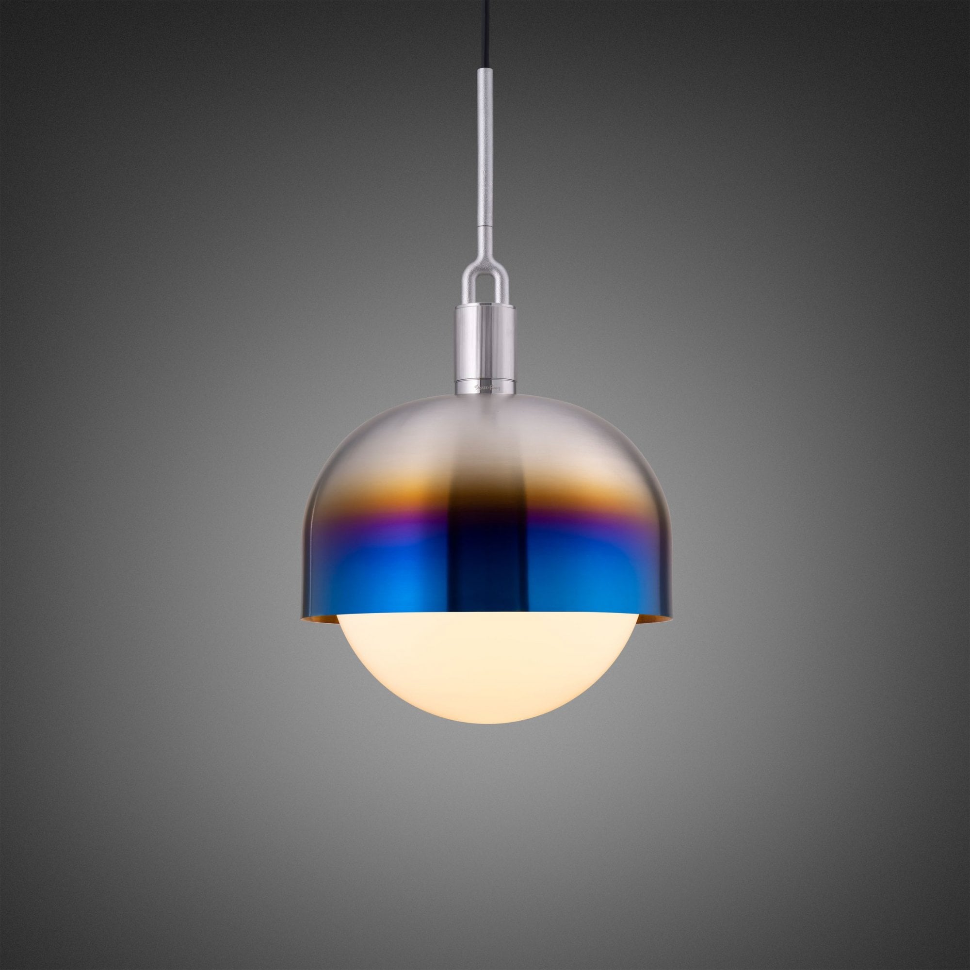 Buster + Punch Forked Globe Opal Shade Pendant - Large
