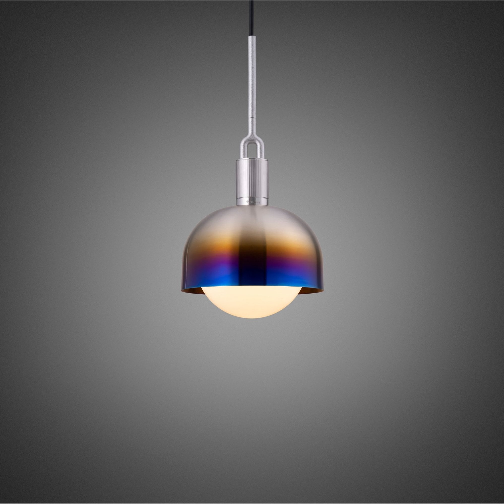 Buster + Punch Forked Globe Opal Shade Pendant - Medium