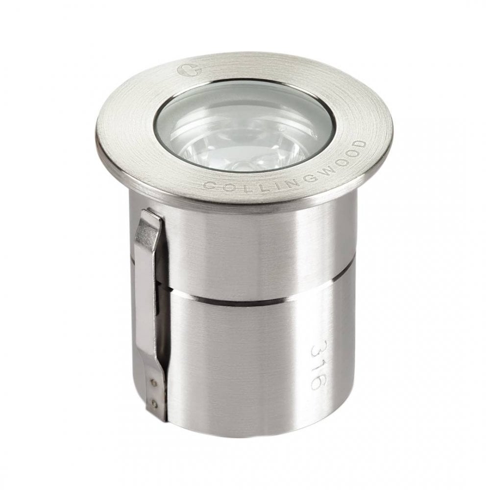 Collingwood GL019 1W Mini LED Ground Light - Stainless Steel - Low Voltage