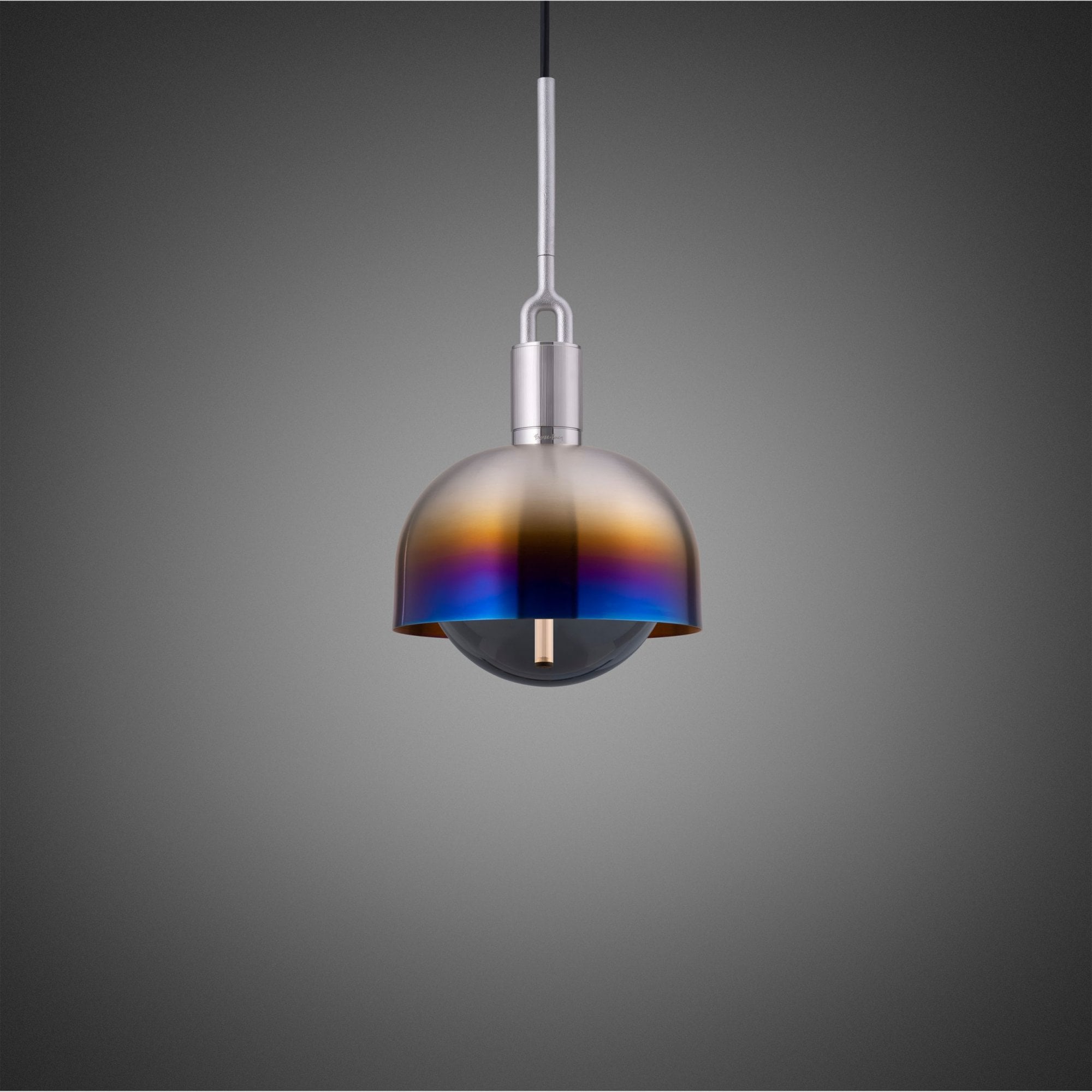 Buster + Punch Forked Globe Smoked Shade Pendant - Medium