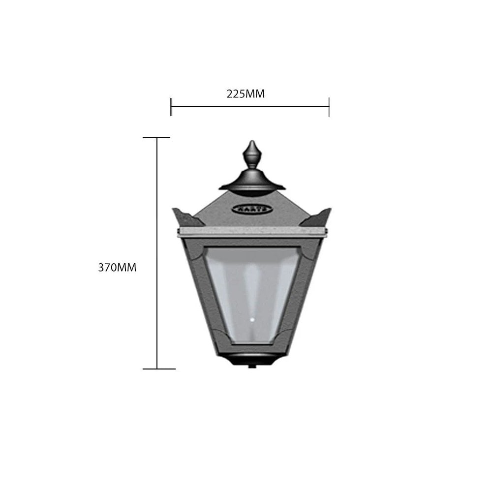 Harte Victorian 0.37m Traditional Bulkhead Light - Cast Iron