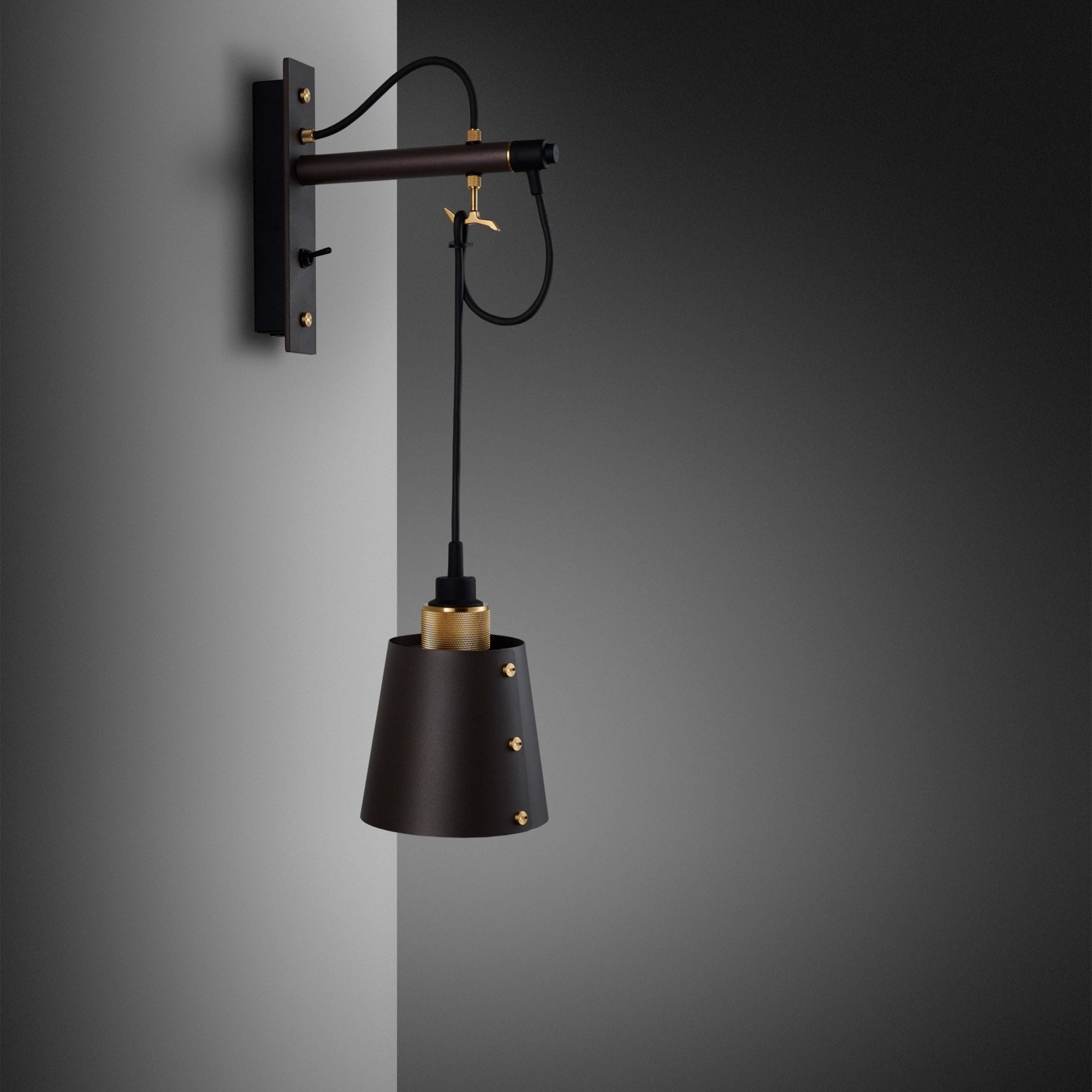 Buster + Punch Hooked Wall Light - Small - Graphite