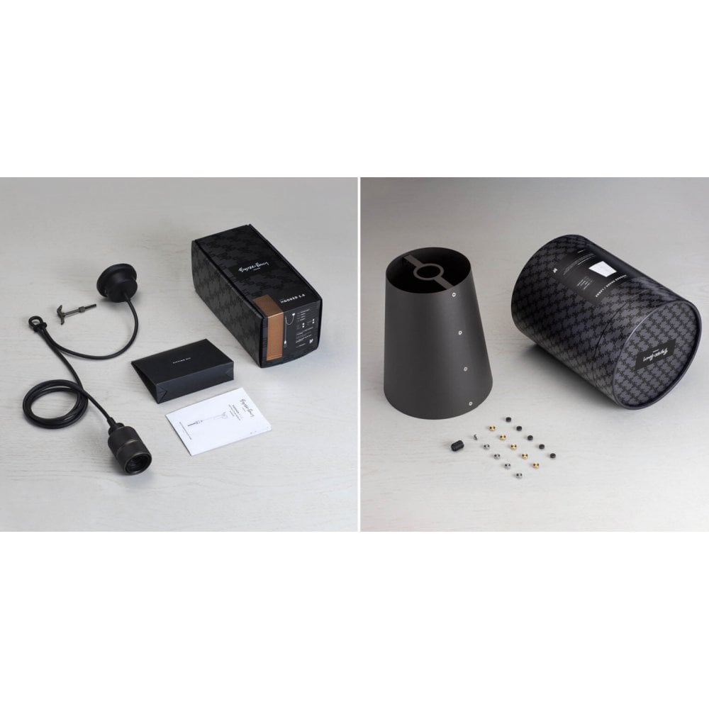 Buster + Punch Hooked 1.0 Large Graphite Pendant