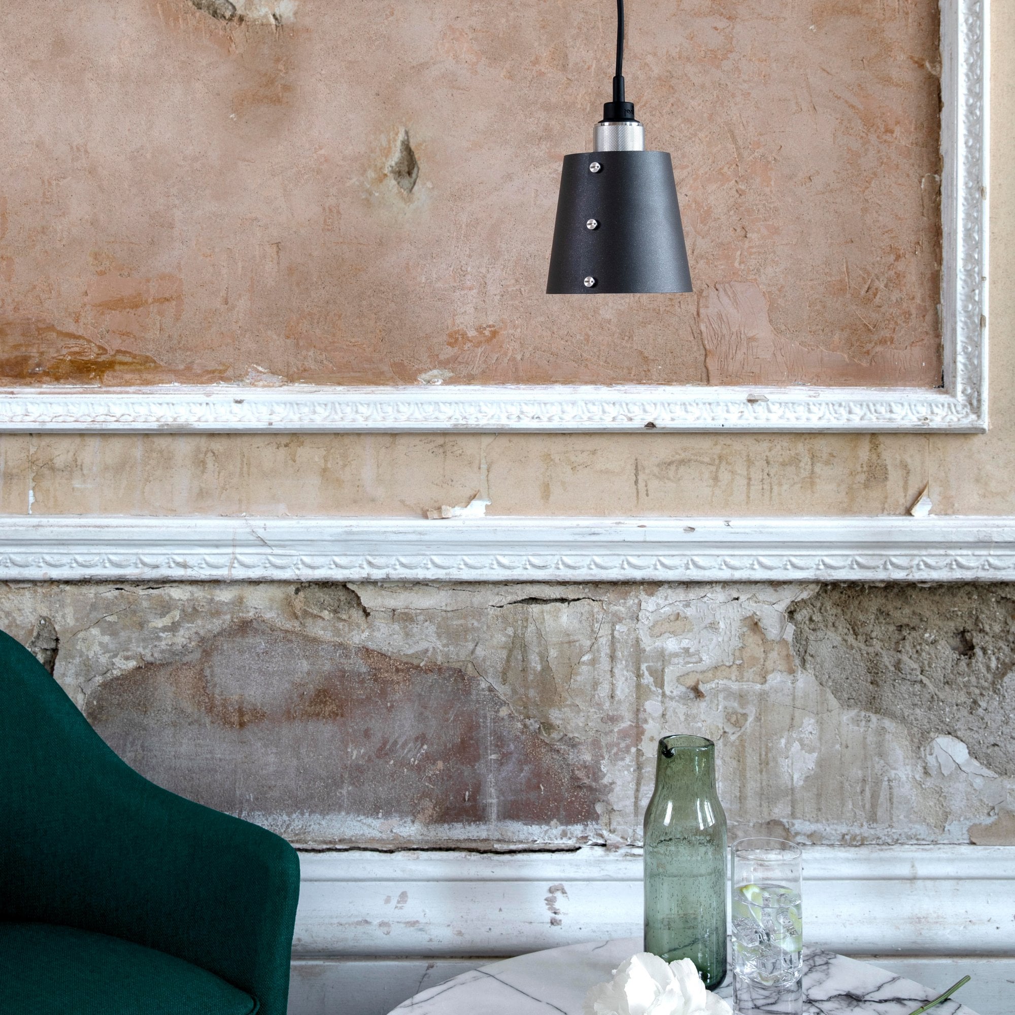 Buster + Punch Hooked 1.0 Small Graphite Pendant