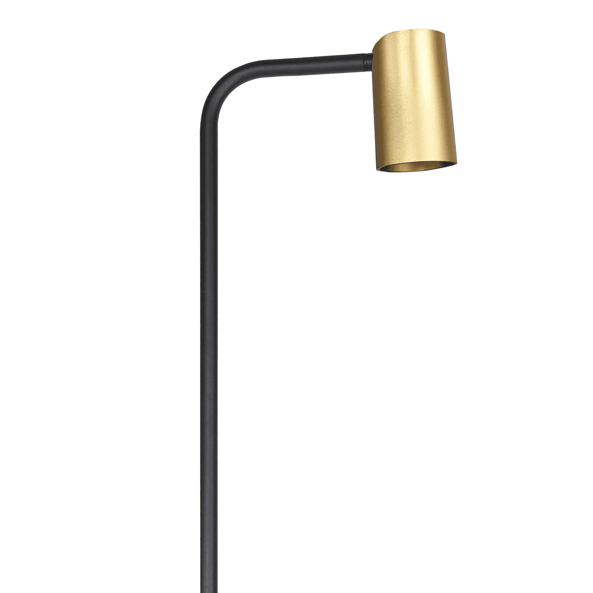 Mantra Sal Single Floor Lamp - Satin Gold & Matt Black