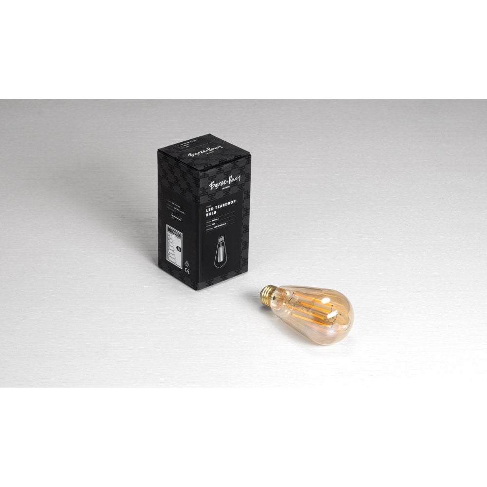 Buster + Punch LED Teardrop Buster Bulb E27 2500k - Dimmable