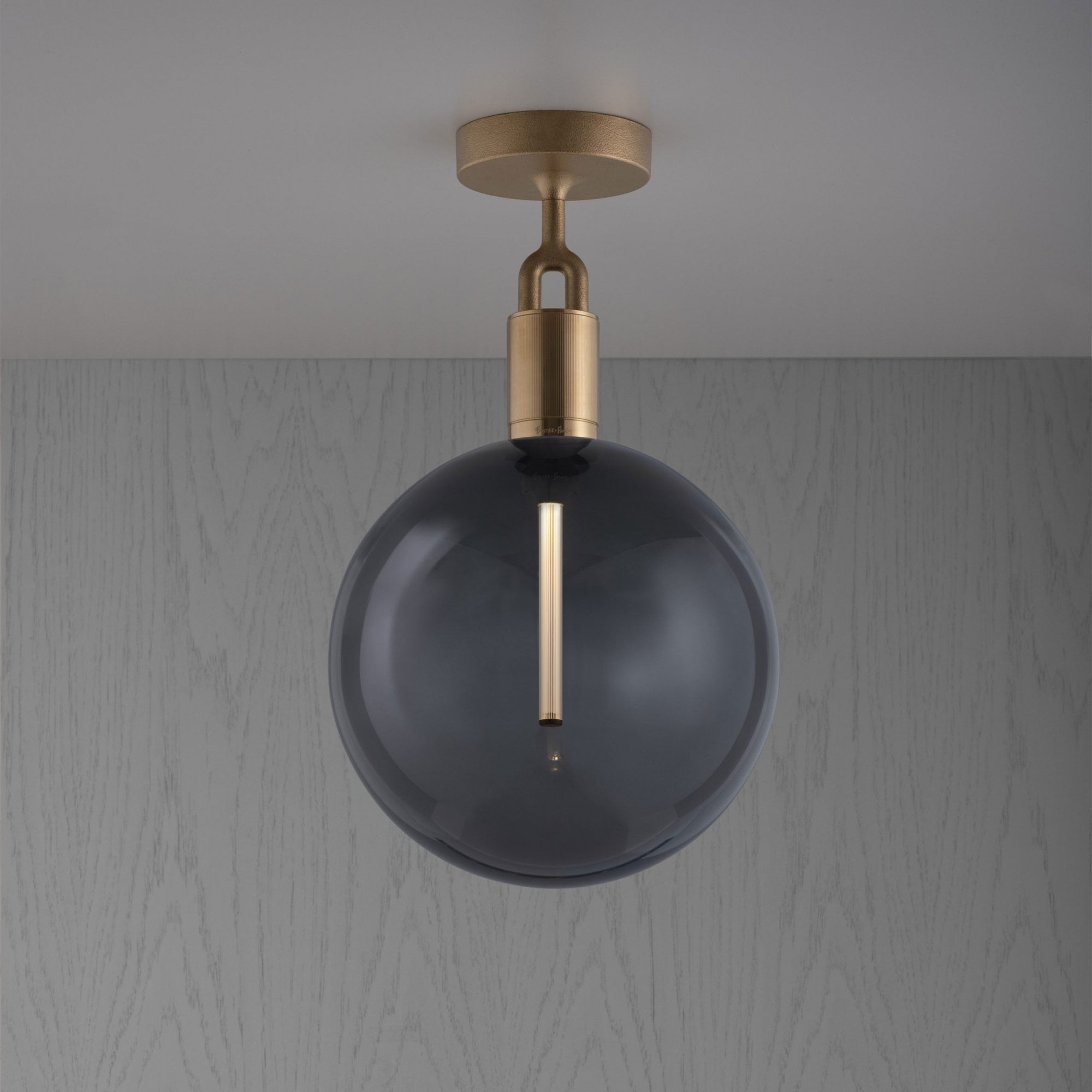 Buster + Punch Forked Ceiling Smoked Globe - Large