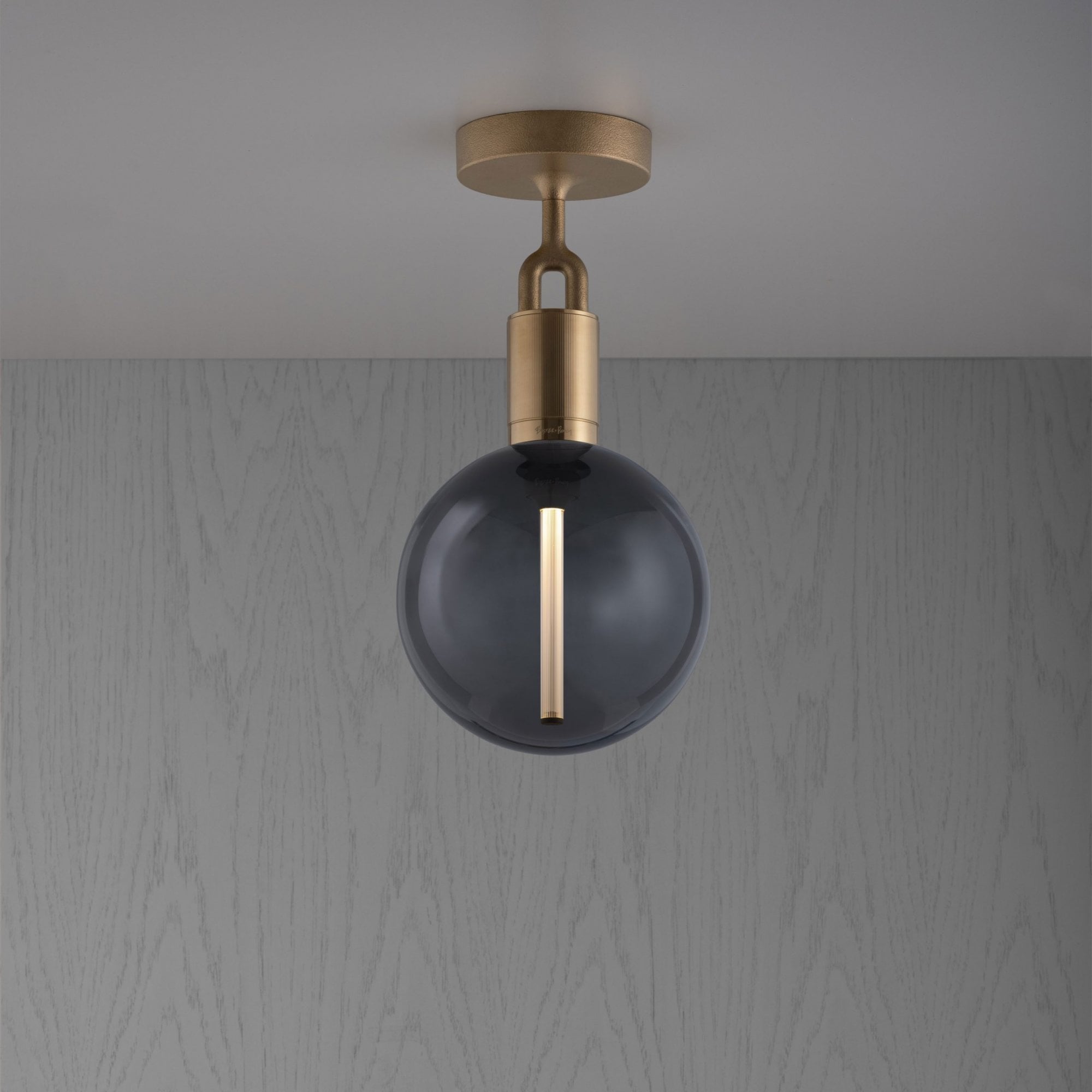 Buster + Punch Forked Ceiling Smoked Globe - Medium