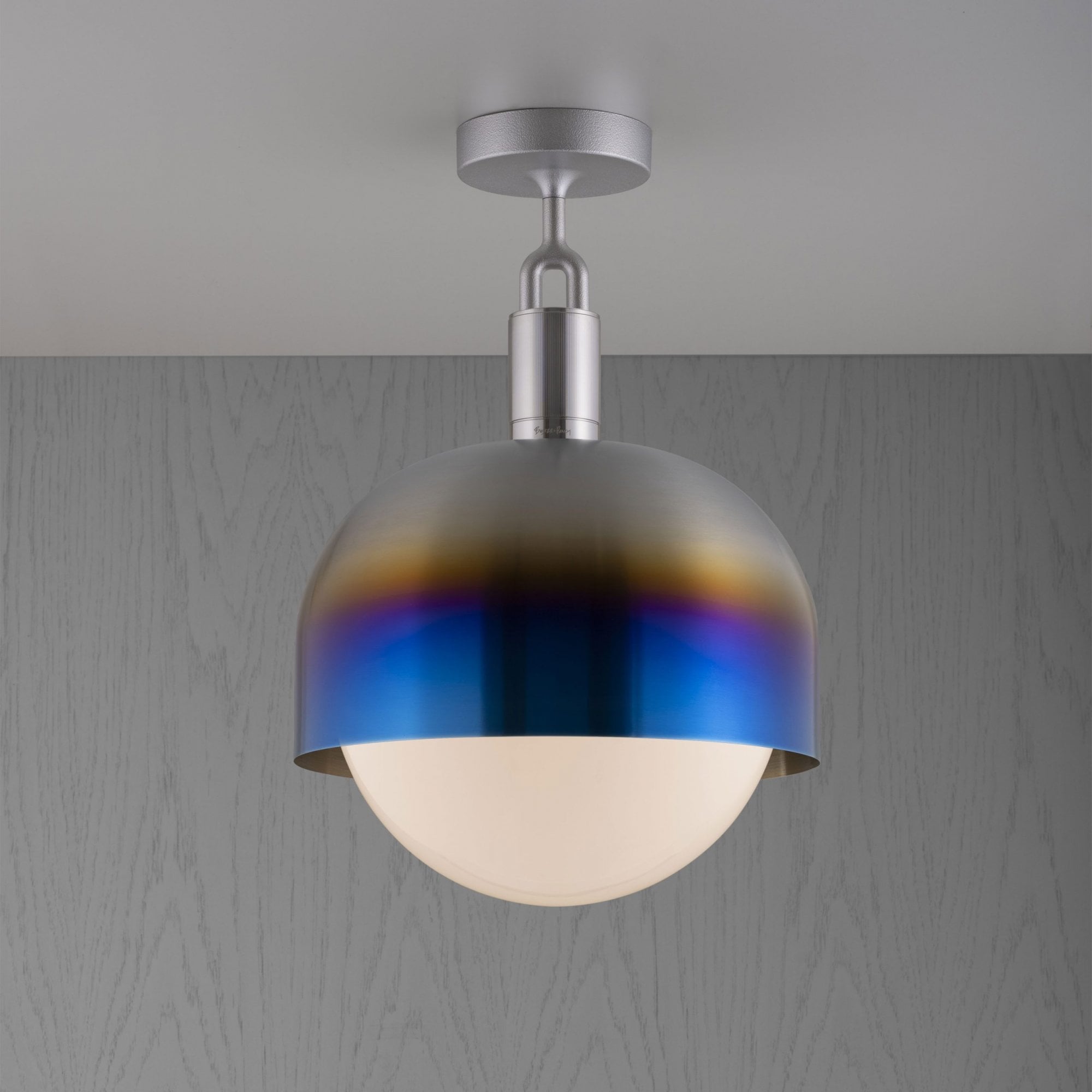 Buster + Punch Forked Ceiling Opal Globe Shade - Large