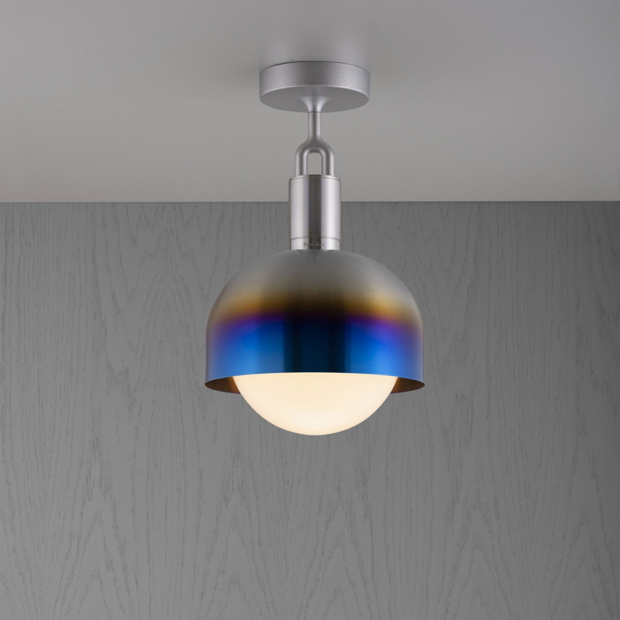 Buster + Punch Forked Ceiling Opal Globe Shade - Medium