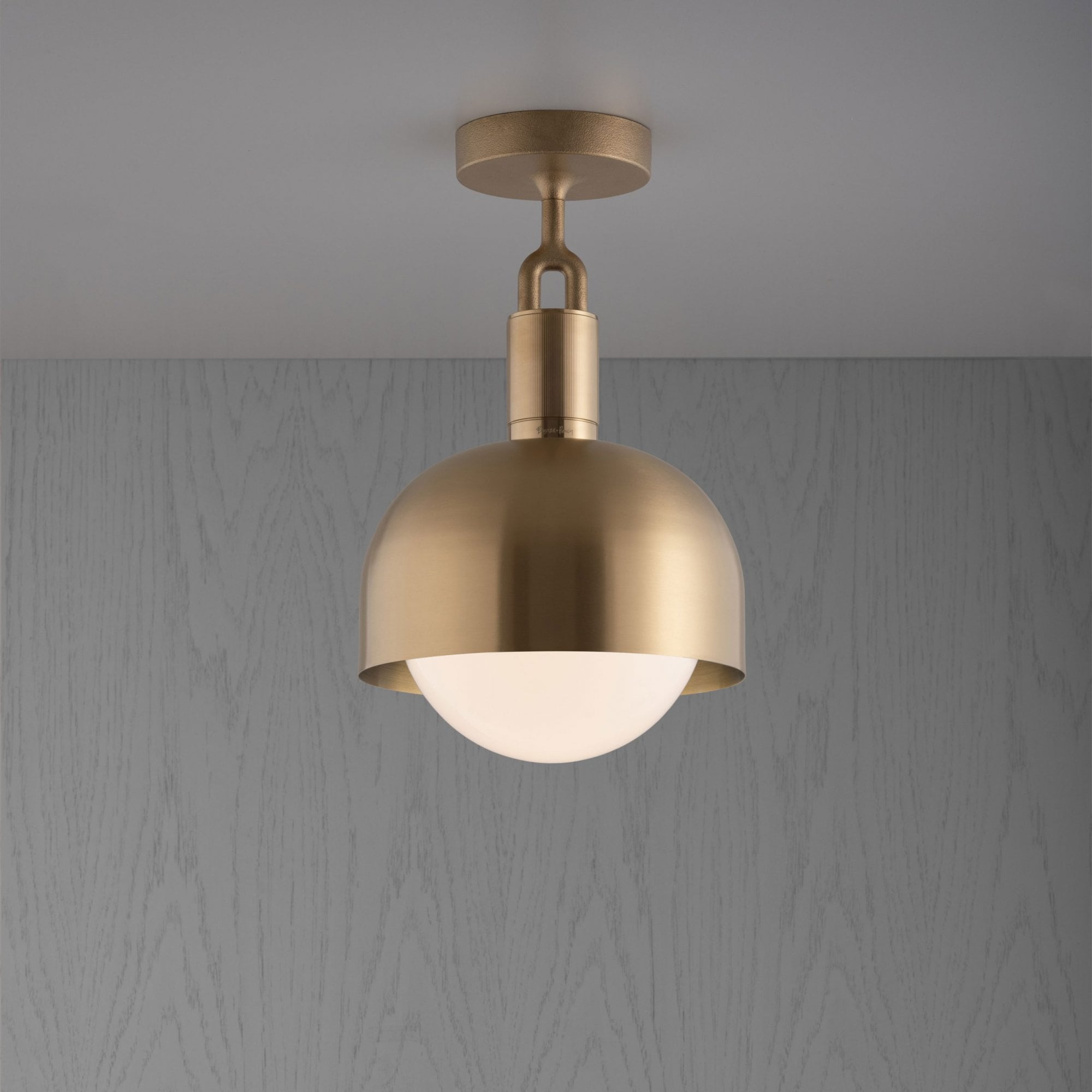 Buster + Punch Forked Ceiling Opal Globe Shade - Medium