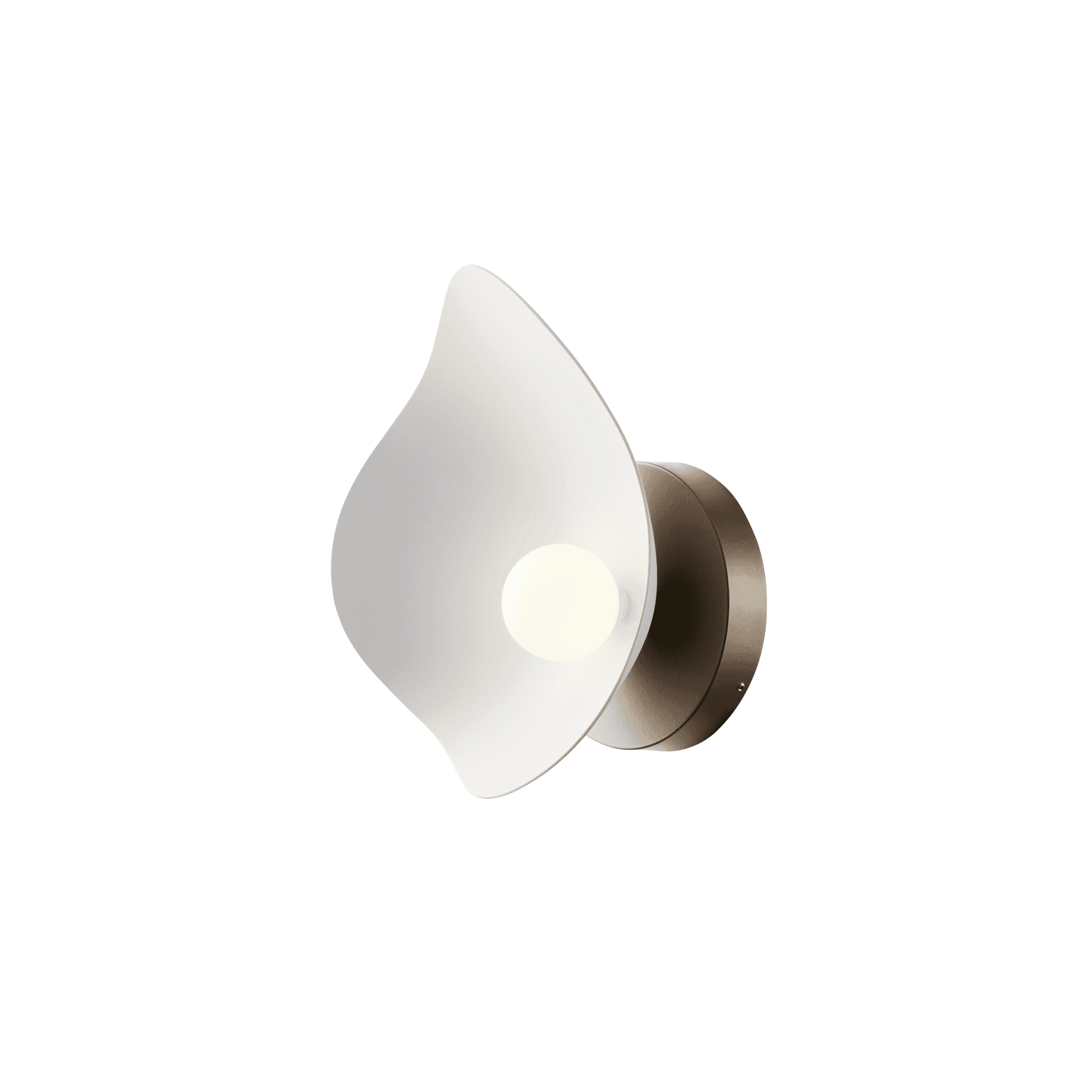 Nuura Florii 1 Wall Light - Dark Bronze & White