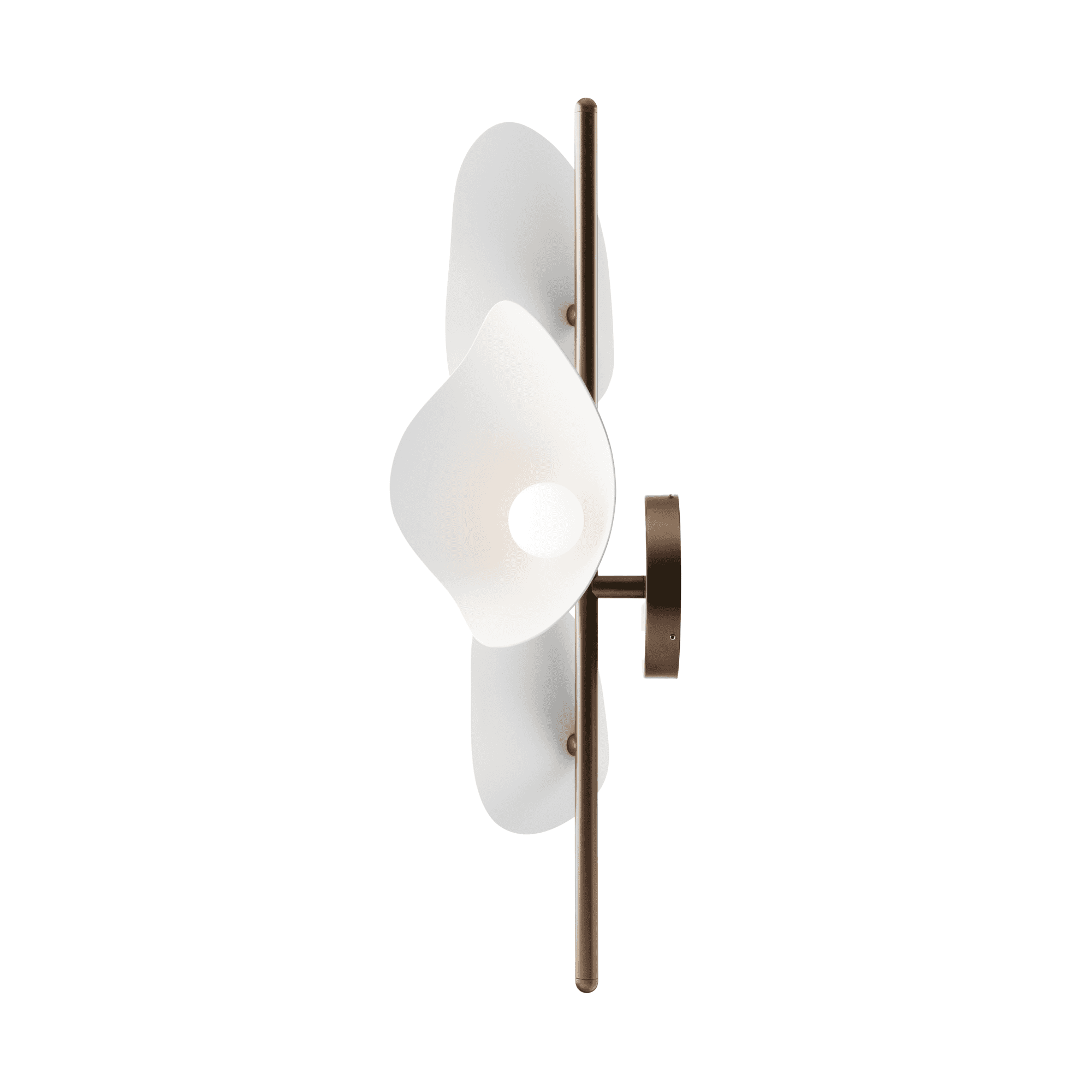 Nuura Florii 3 Wall Light - Dark Bronze & White