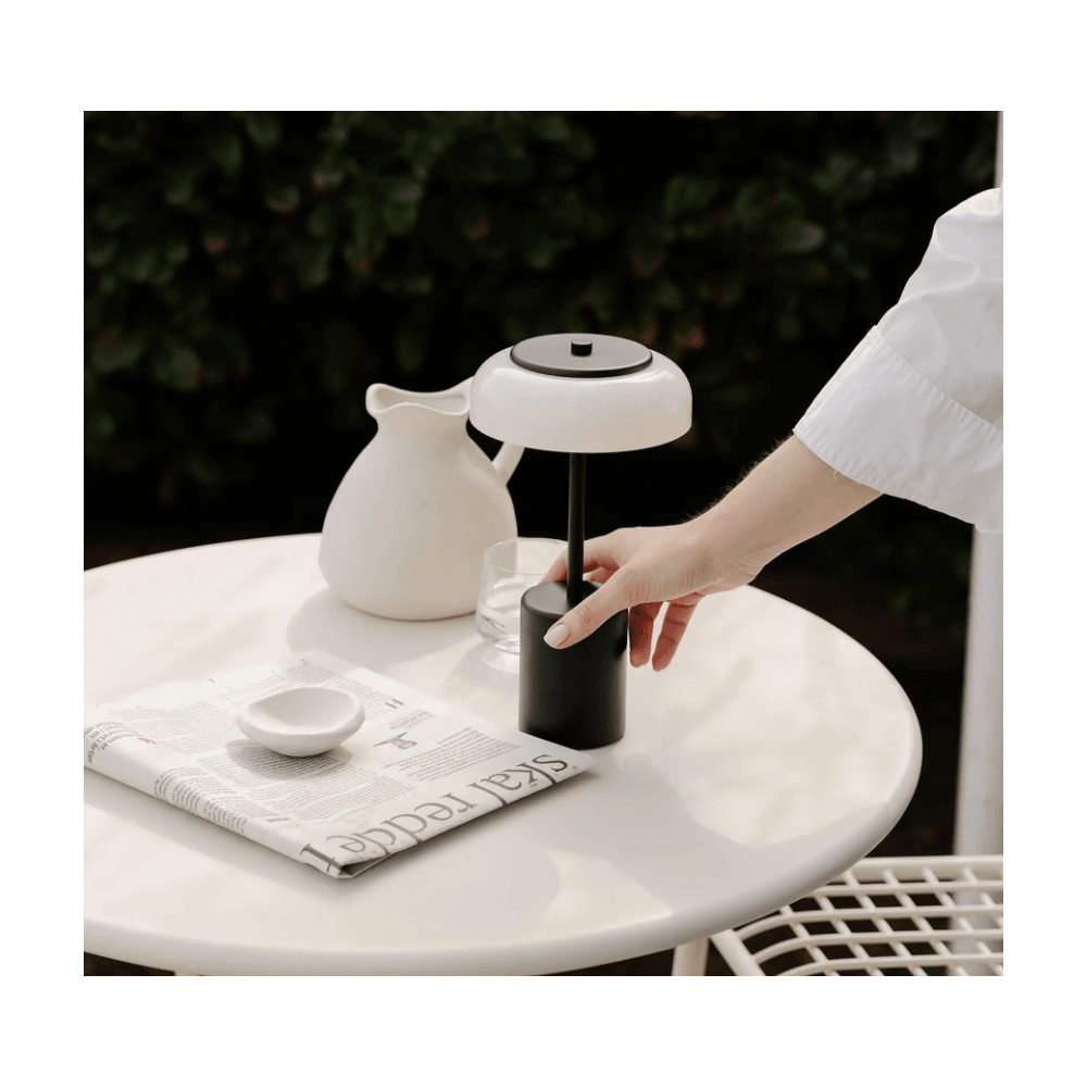 Nuura Blossi Table Mini - Black & Opal Glass