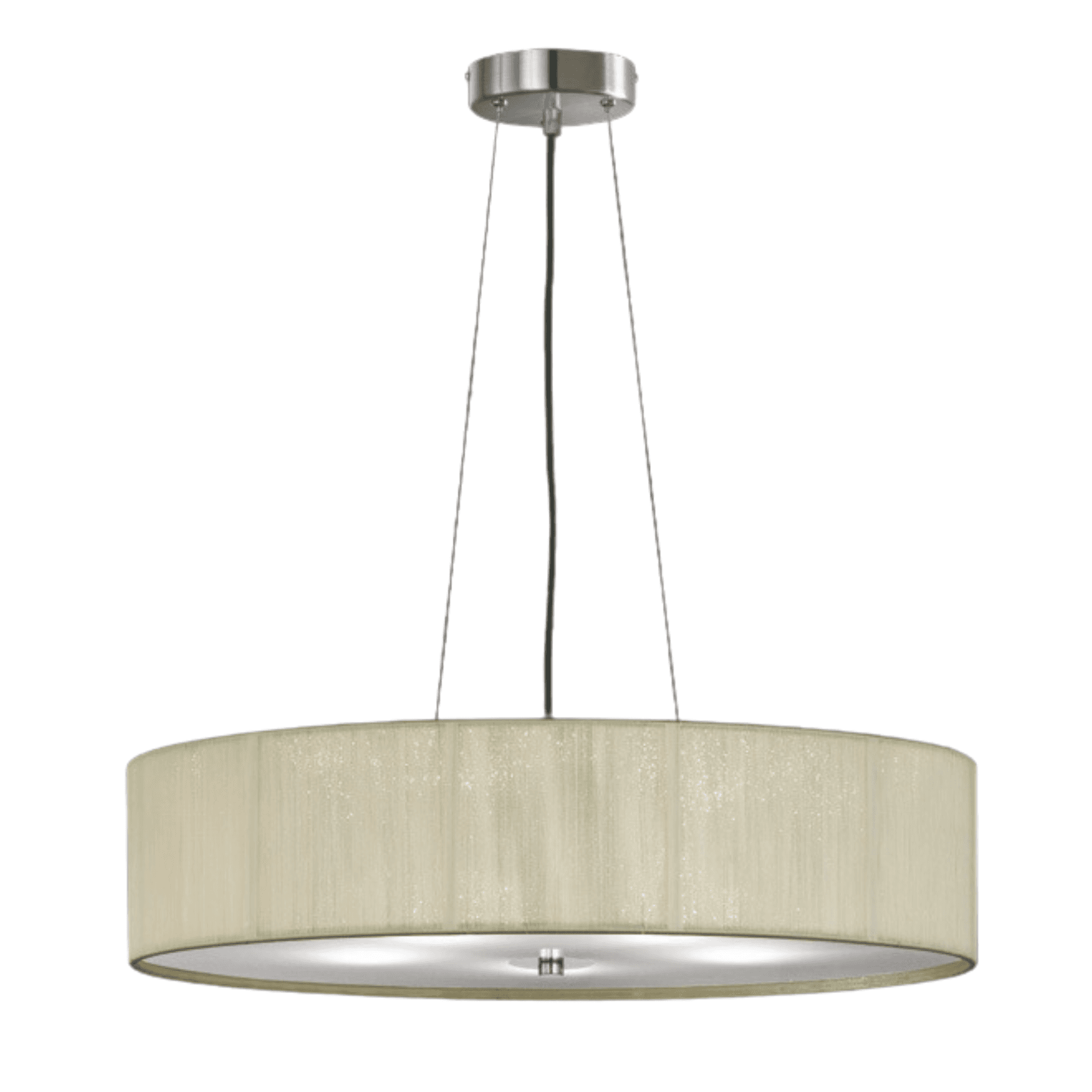 Franklite Desire 5 Light Pendant - Cream Shade