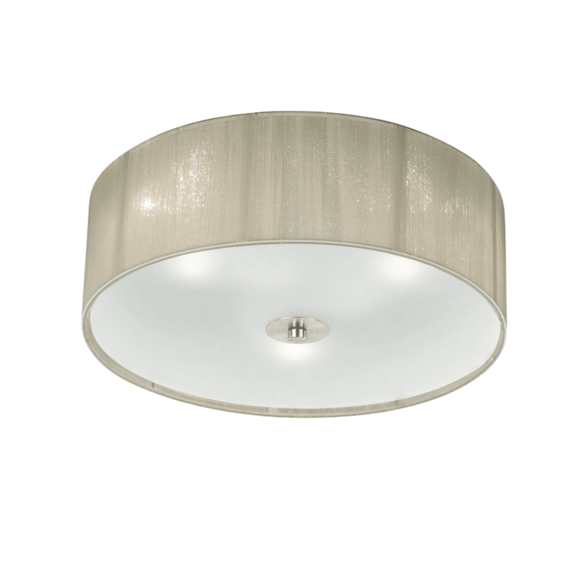 Franklite Desire 3 Light Flush - Cream Shade