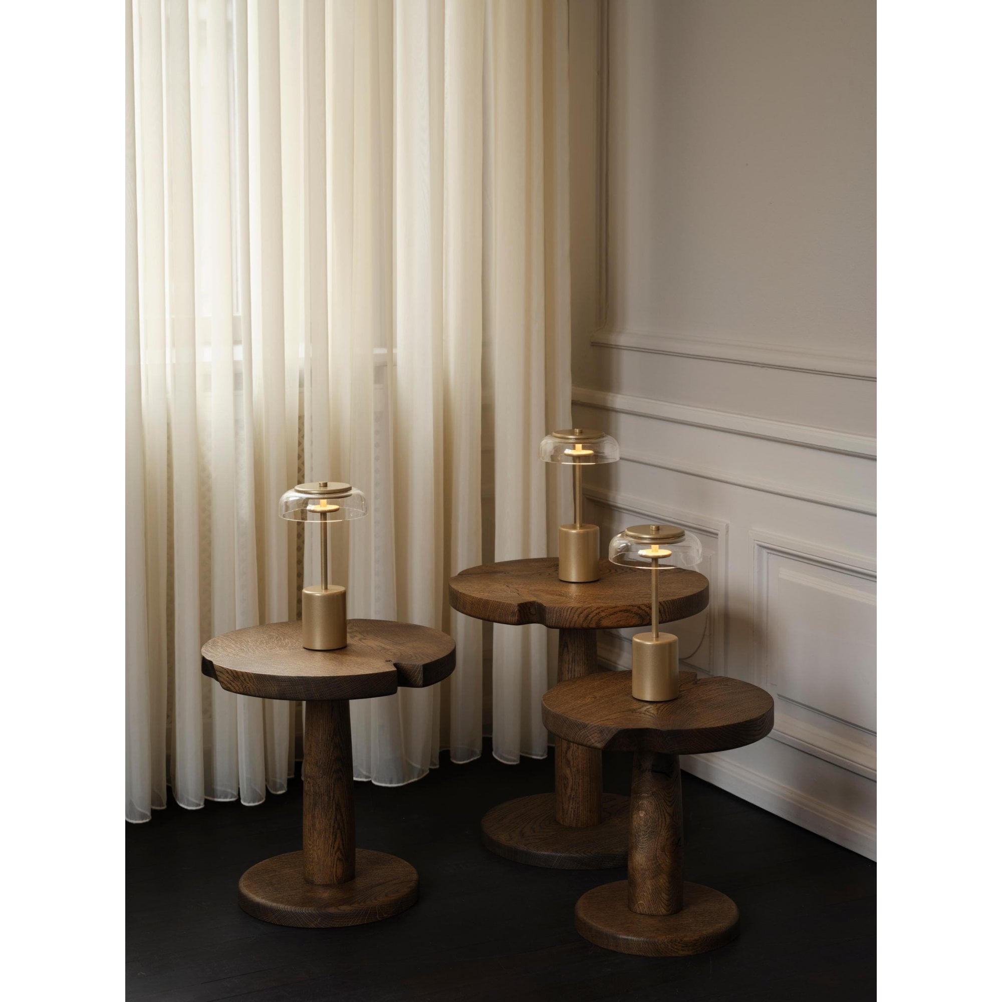Nuura Blossi Table Mini - Nordic Gold & Clear Glass