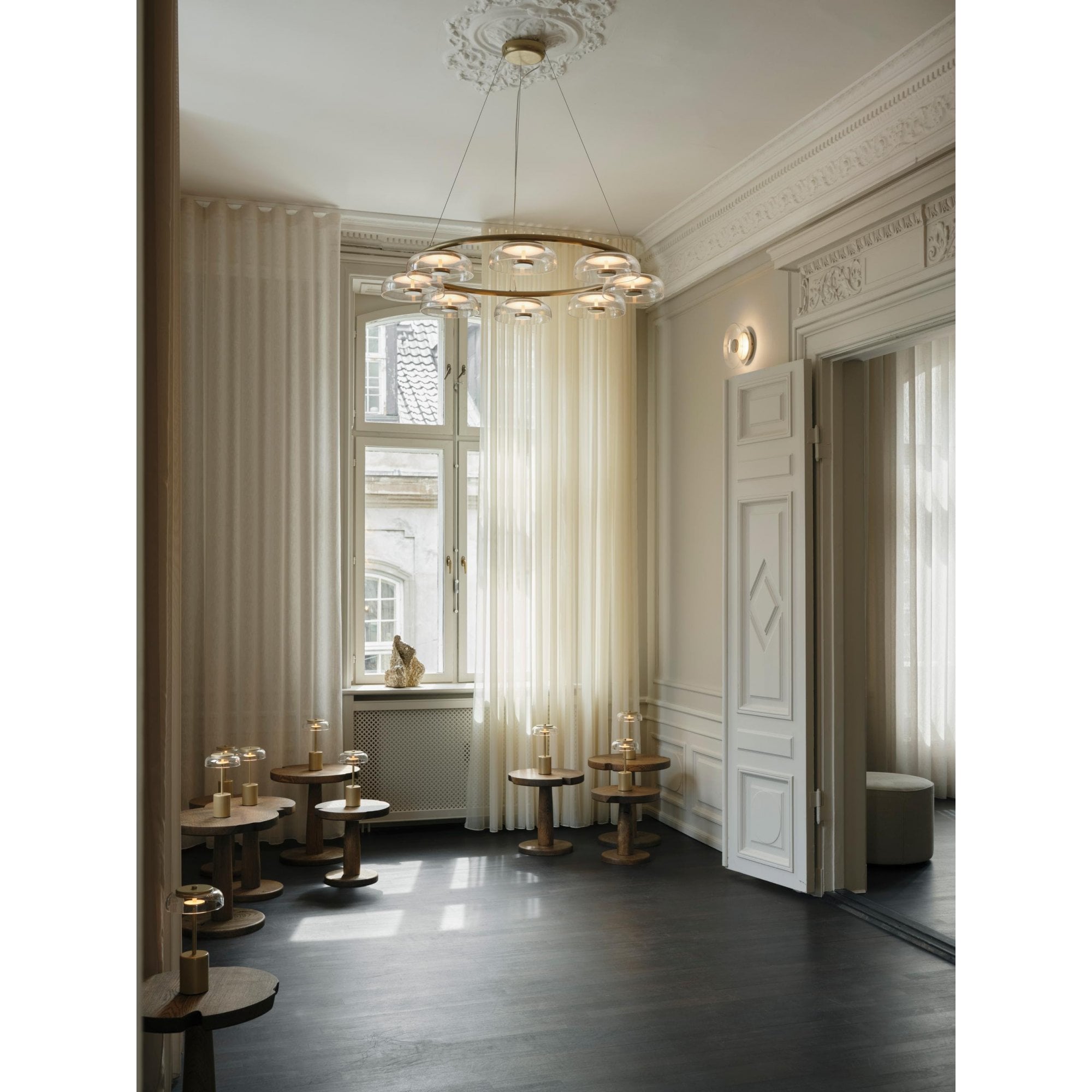 Nuura Blossi Table Mini - Nordic Gold & Clear Glass