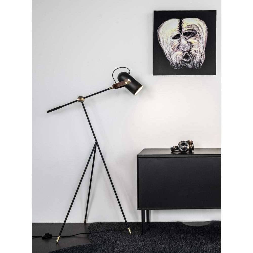 Le Klint Carronade Floor Lamp - Low - Black & Brass