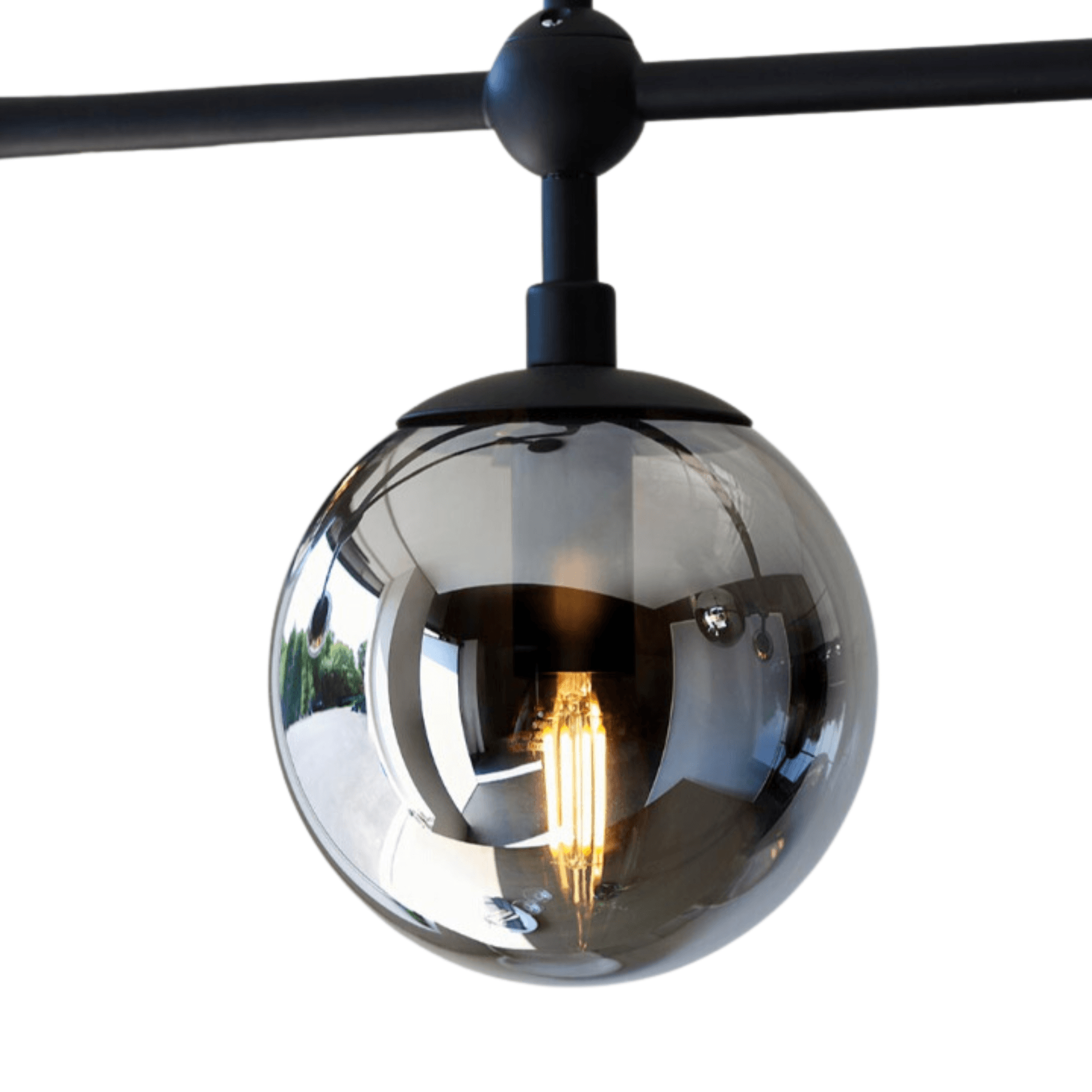 Utopia Spare / Replacement Glass Shade - Smoked Mirror Glass