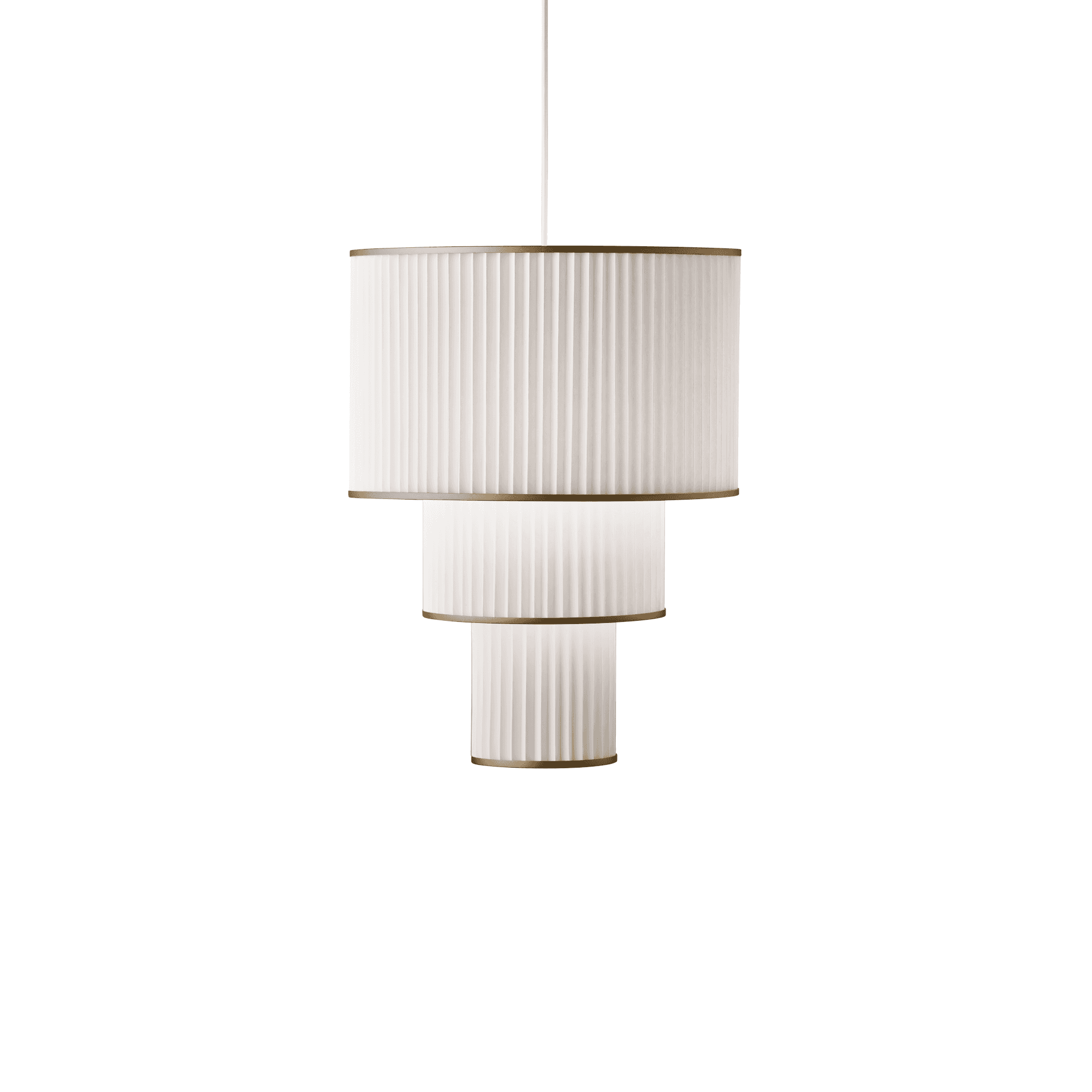 Le Klint 112 Plivello Pendant - White & Gold