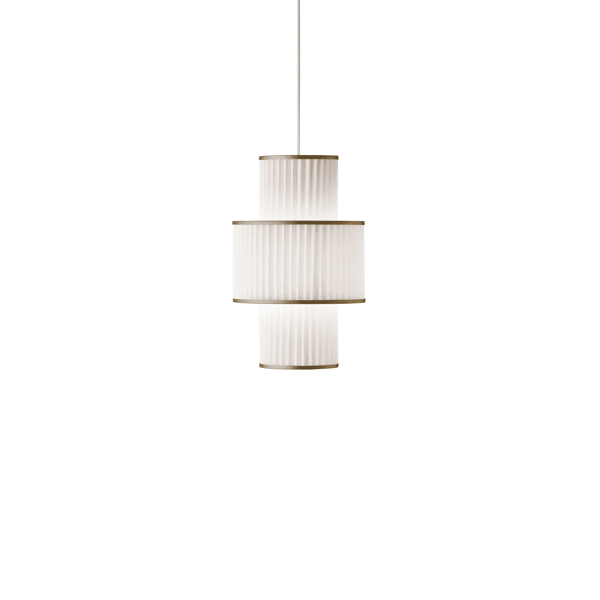 Le Klint 111 Plivello Pendant - White & Gold